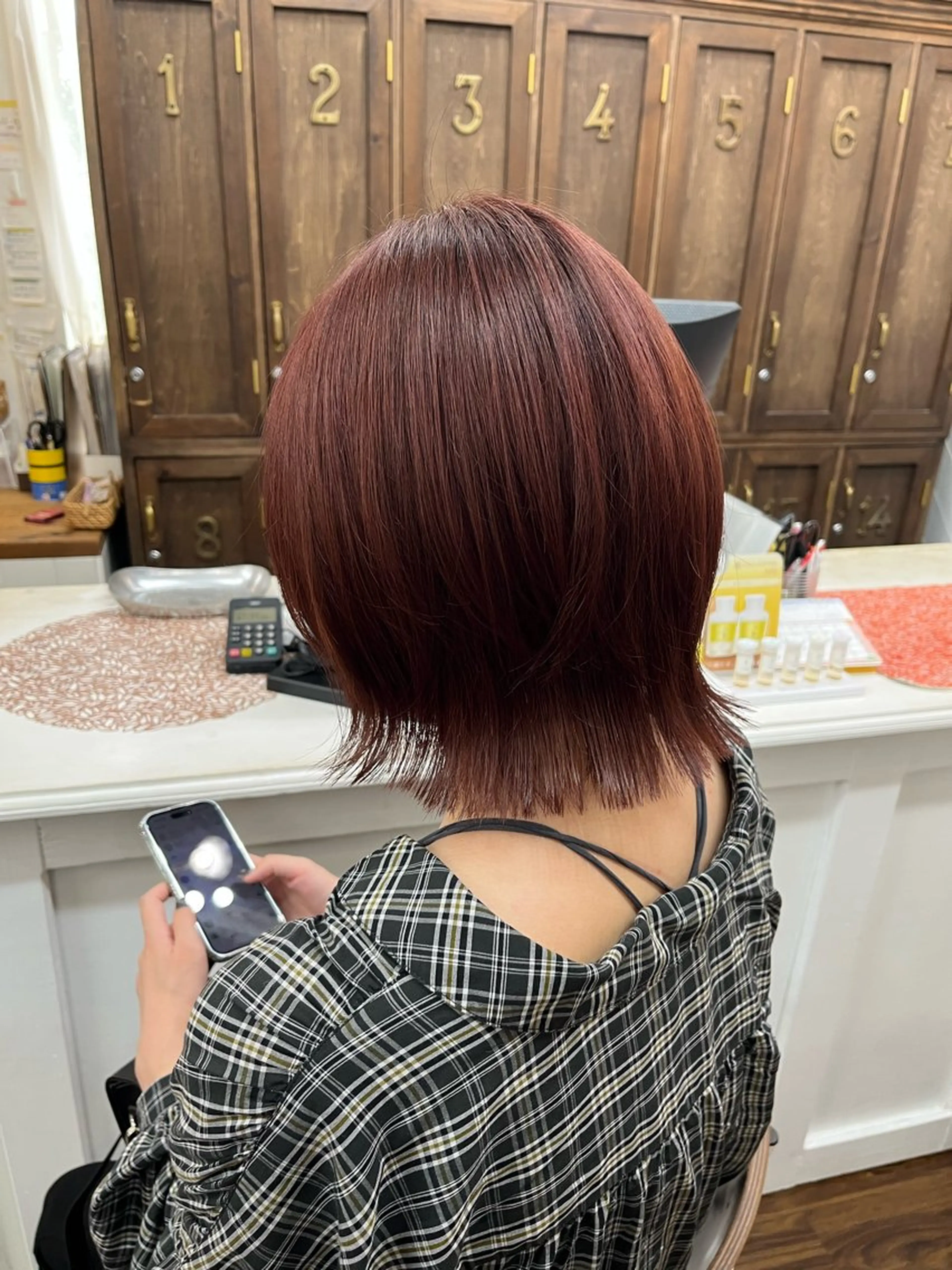 ミディアム カラー ブラウンカラー カット ヘアカラー 🌟髪質改善 透明感カラー　SAEのヘアスタイル