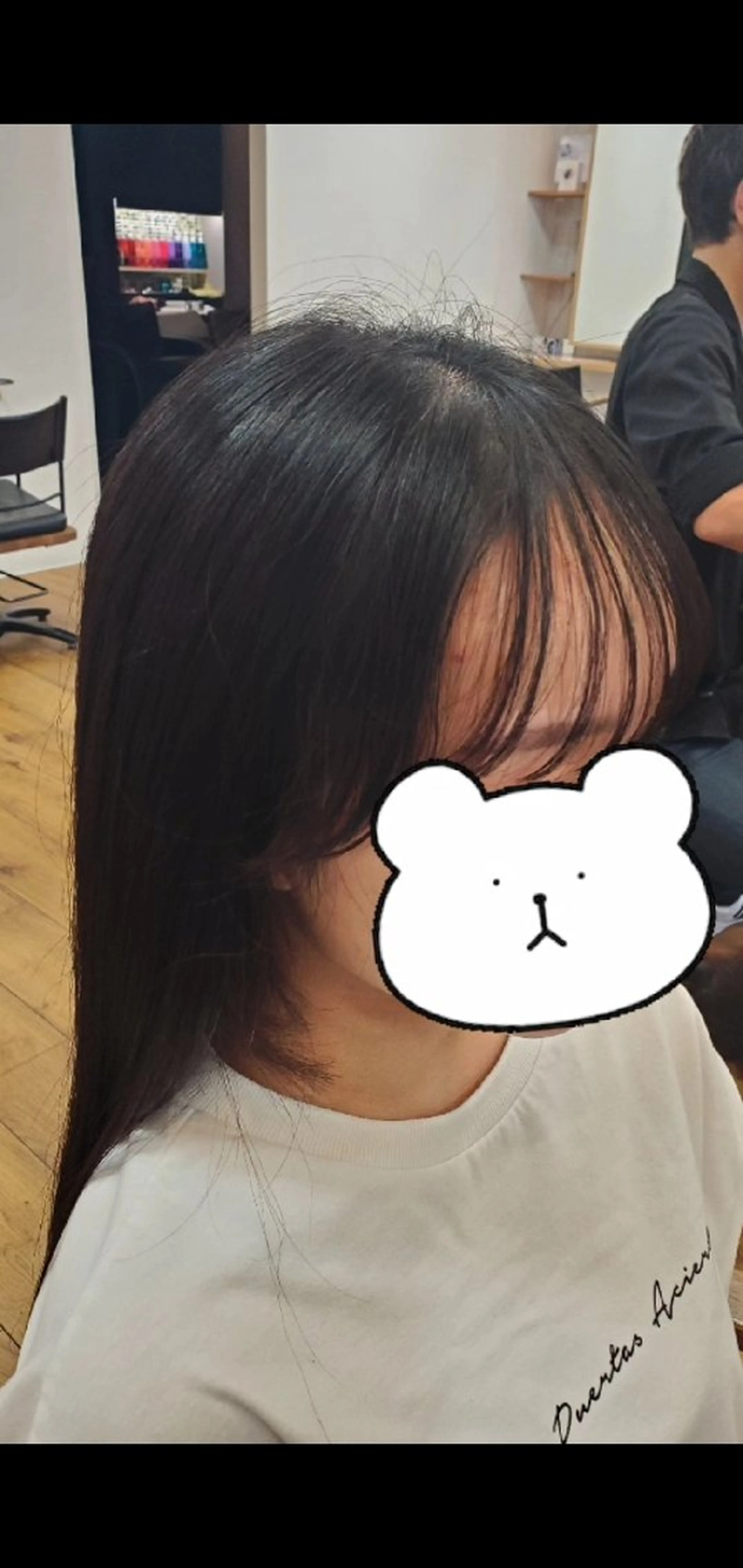 ロング 顔周りカット 近森 美帆[モーラ高石店]のヘアスタイル