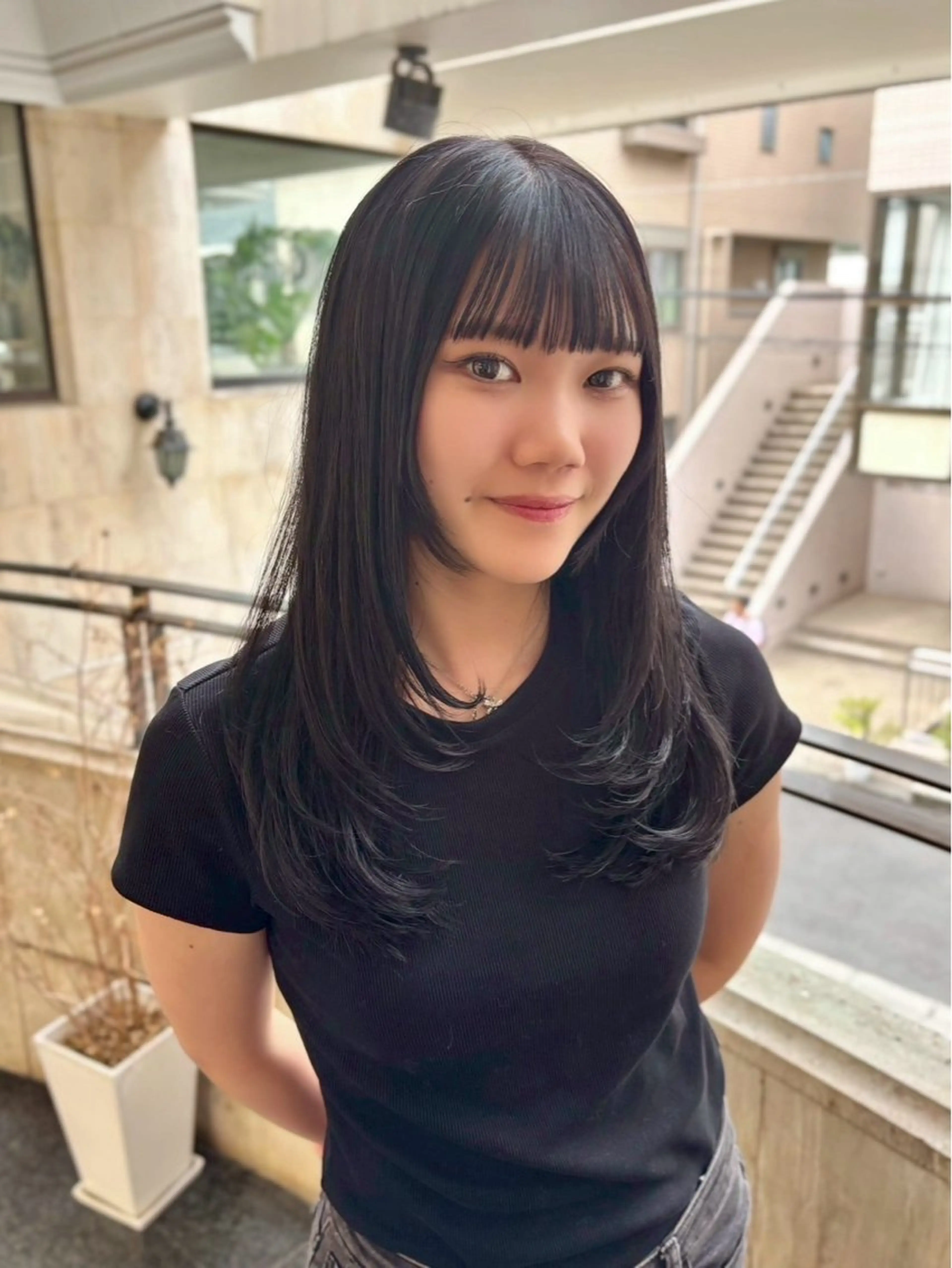 ロング ぷつっと/レイヤー MANAMI🪿🤍のヘアスタイル