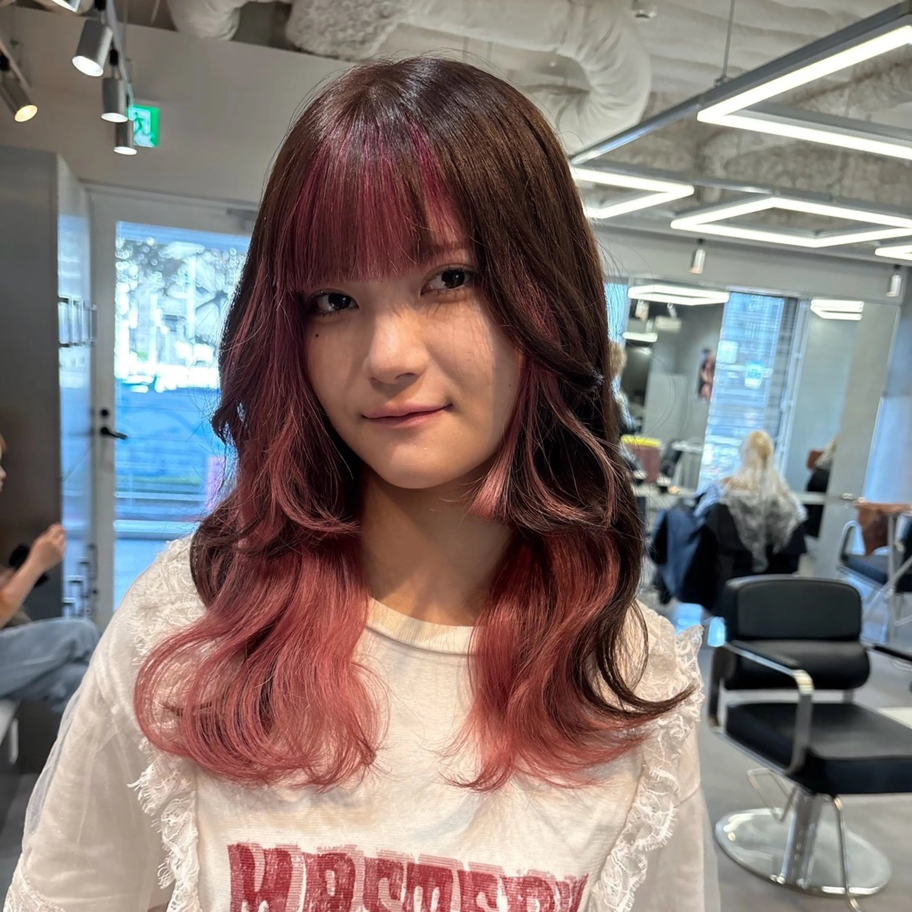 【🍓インナーカラー🍓】インナーブリーチ+オンカラー🥣✨️の写真