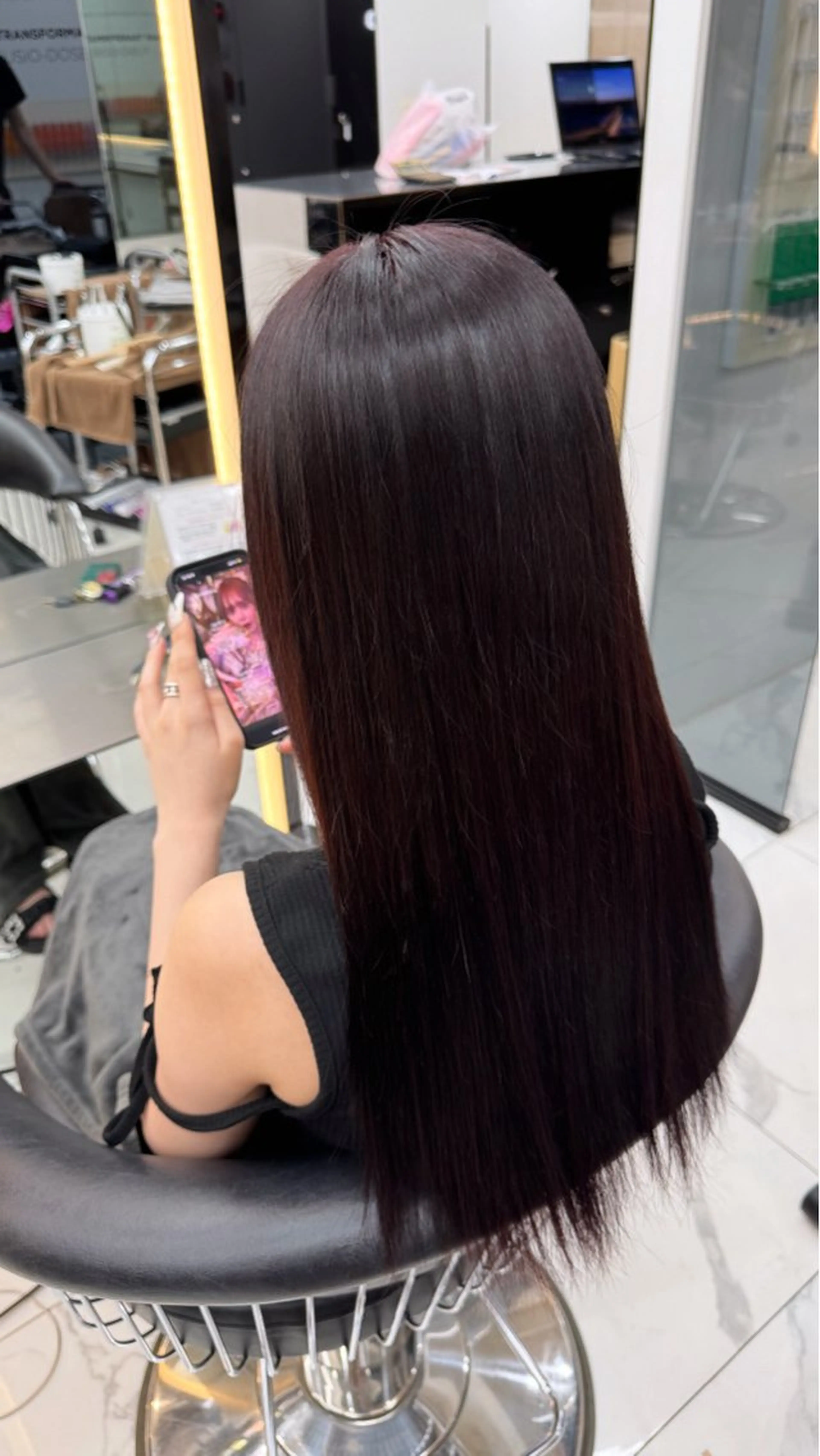 カラー ブラウンカラー lapis 渋谷本店 きりかのヘアスタイル