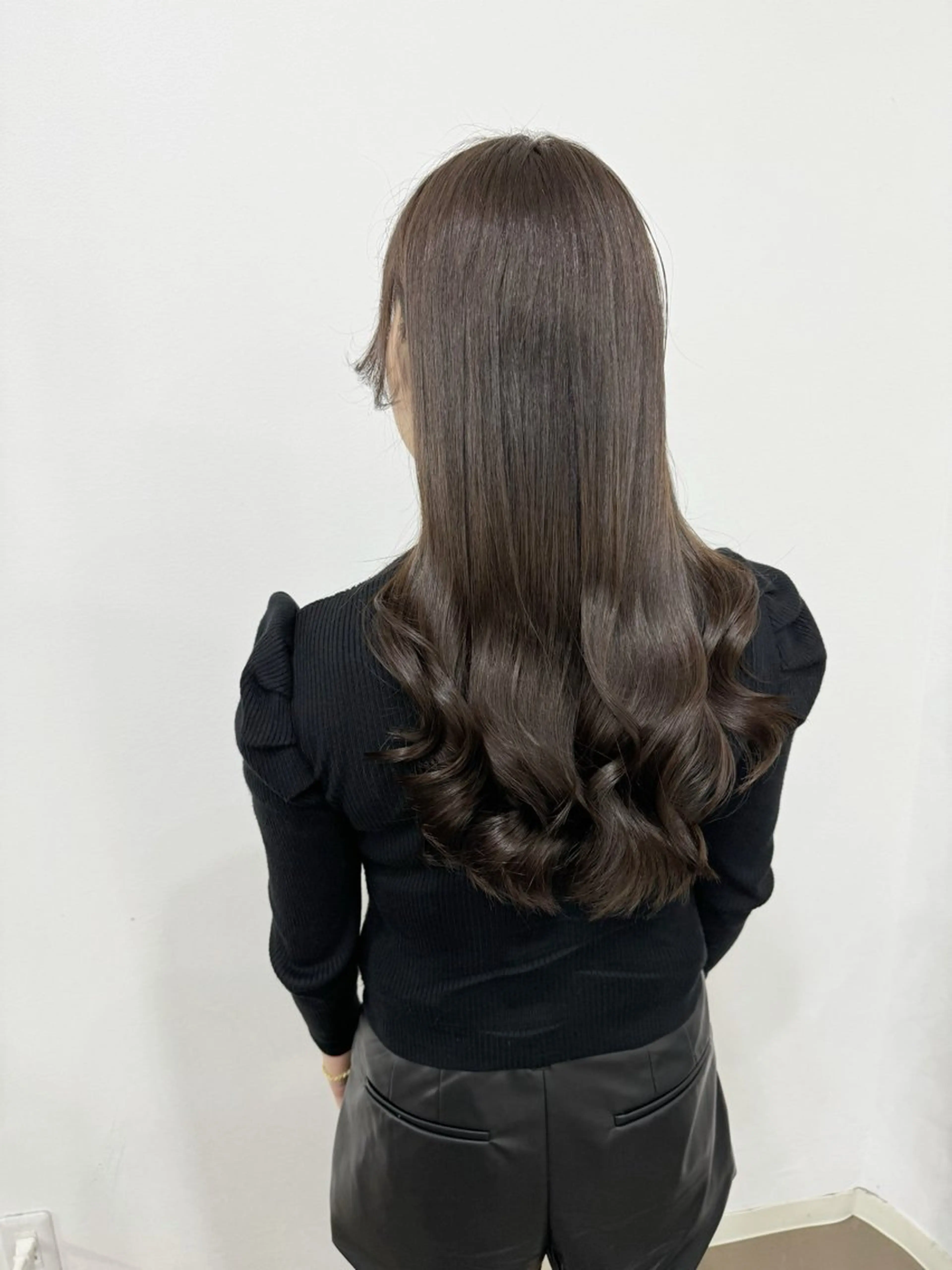ロング ヘアカラー トリートメント 川元 春奈のヘアスタイル
