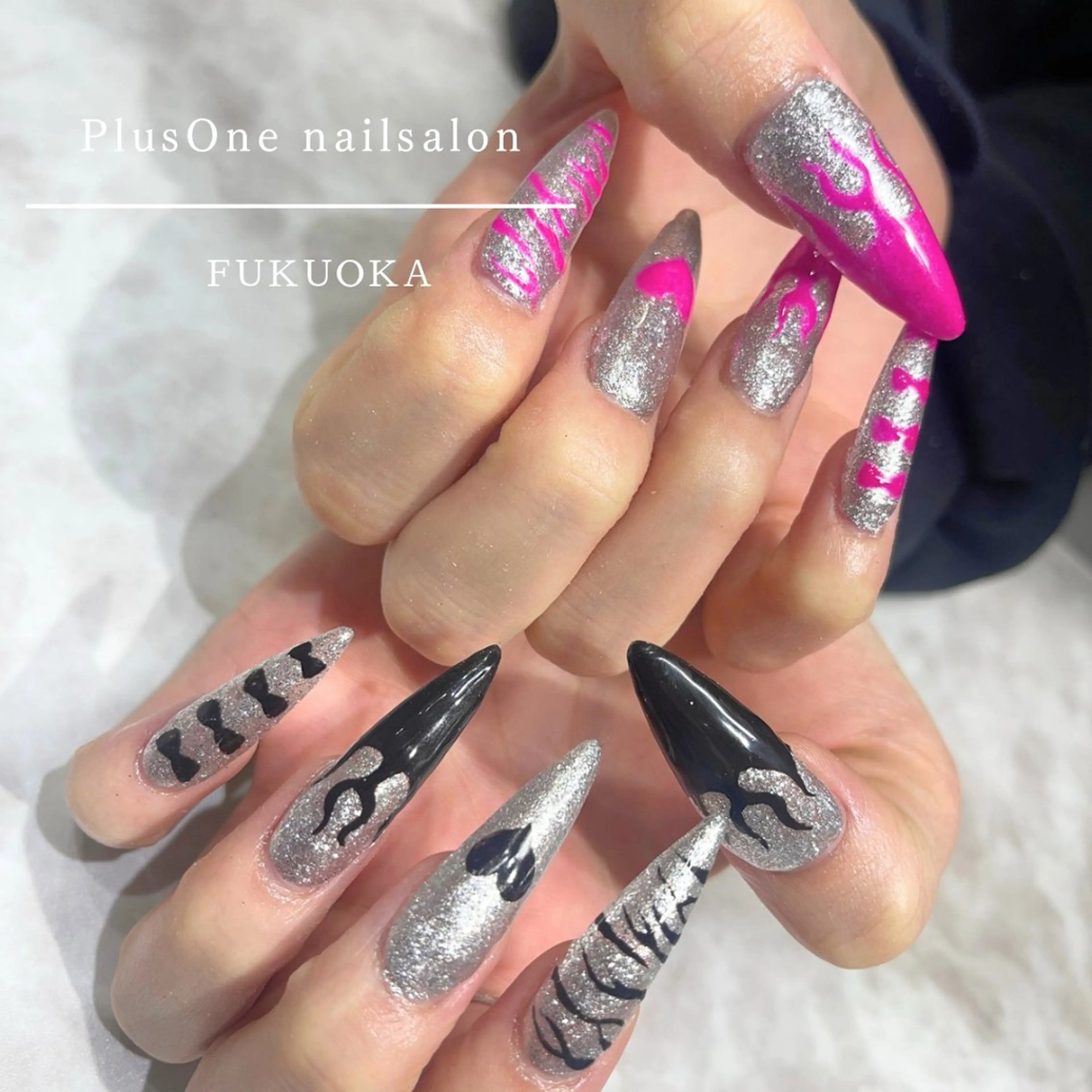 ネイル アートネイル 長さ出し ジェルネイル 持ち込み ハンドネイル PlusOnenailsalon所属・粕屋ネイル＆耳つぼ 🫧Natsumiのネイルデザイン