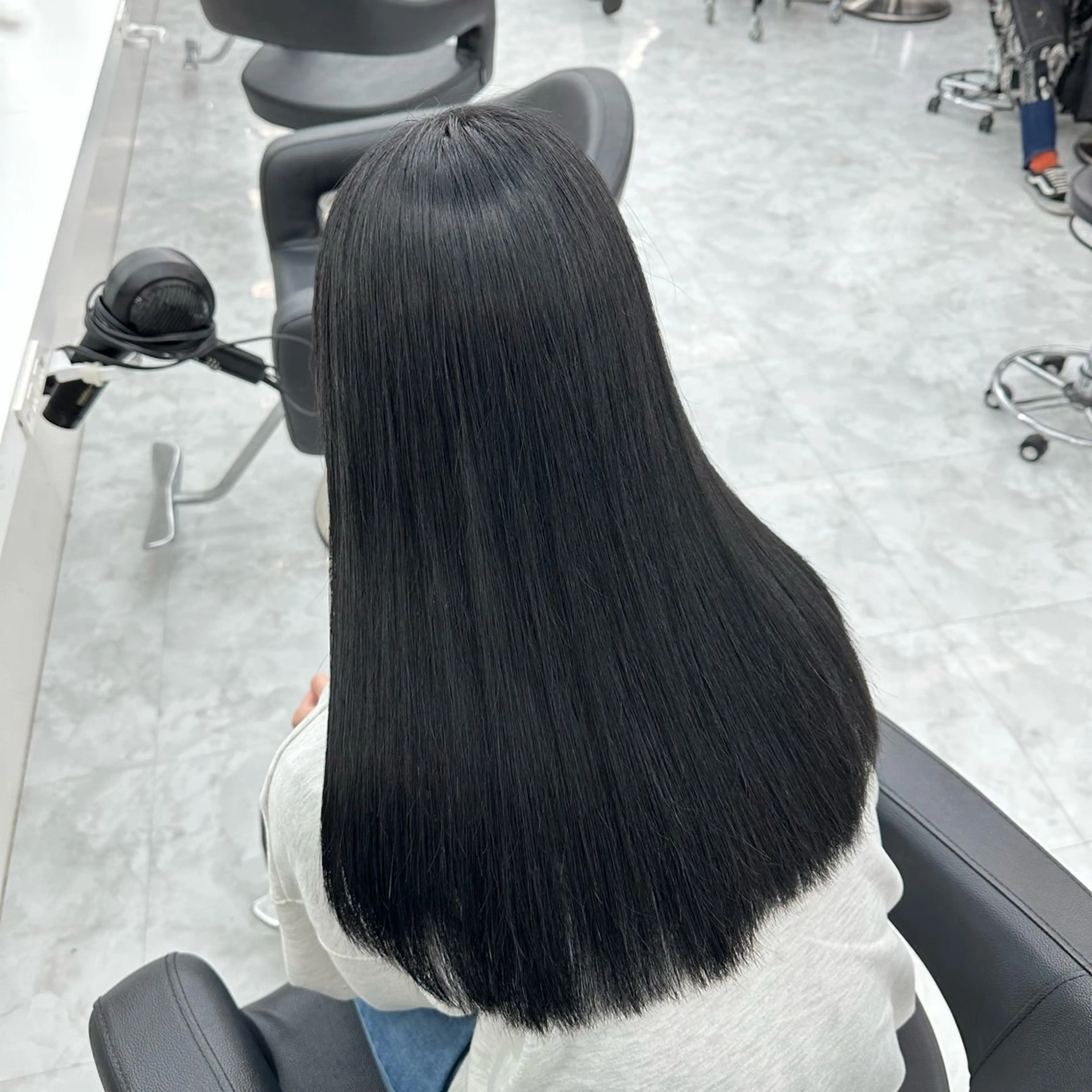ロング カラー ダブルカラー 韓国ヘアKYONのヘアスタイル