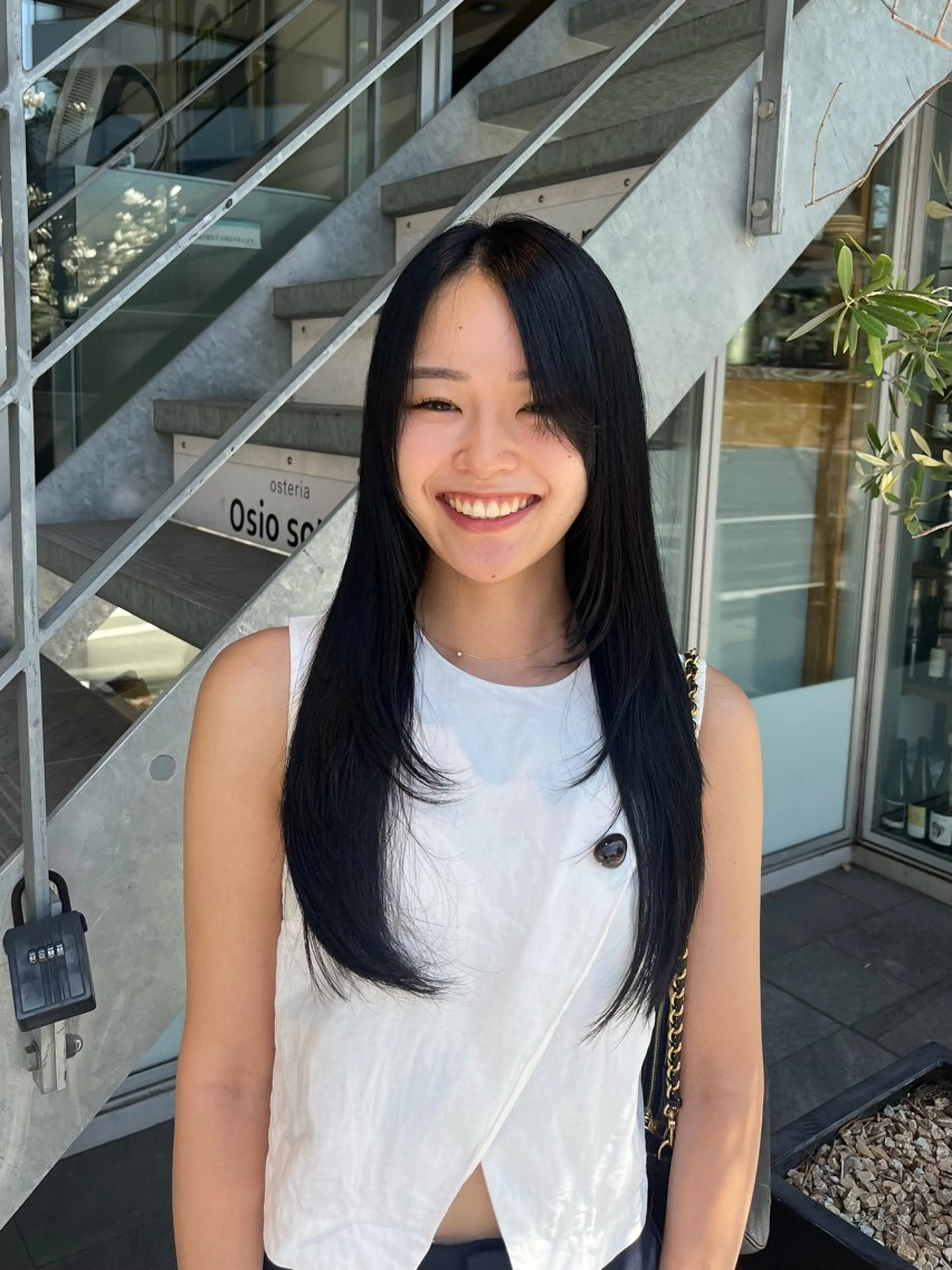 ロング カラー ヘアカラー トリートメント イケハラ ナナミのヘアスタイル