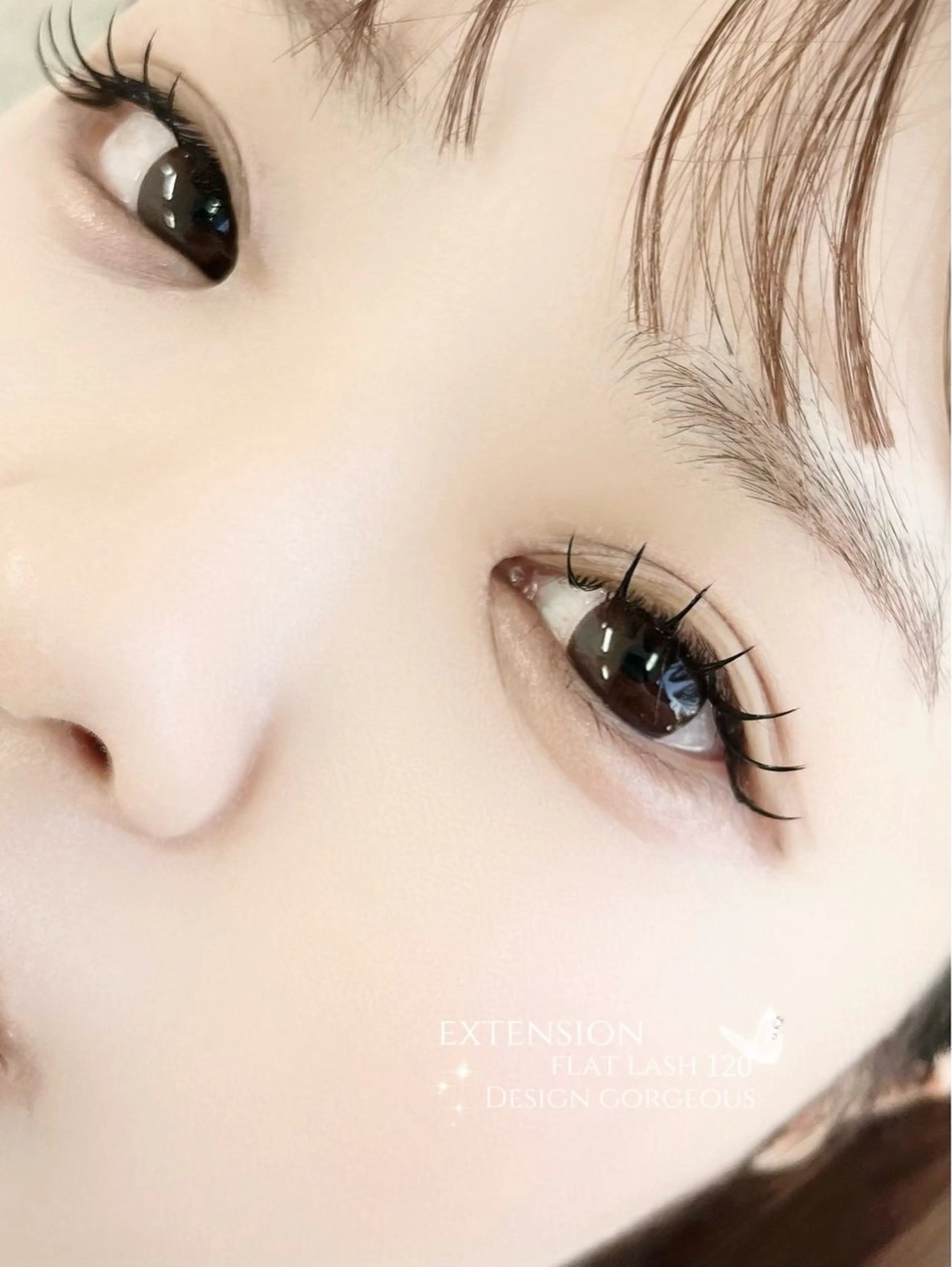 マツエク・マツパ 束感まつ毛 フラットラッシュ マツエク 佐藤 実優のマツエク・マツパデザイン