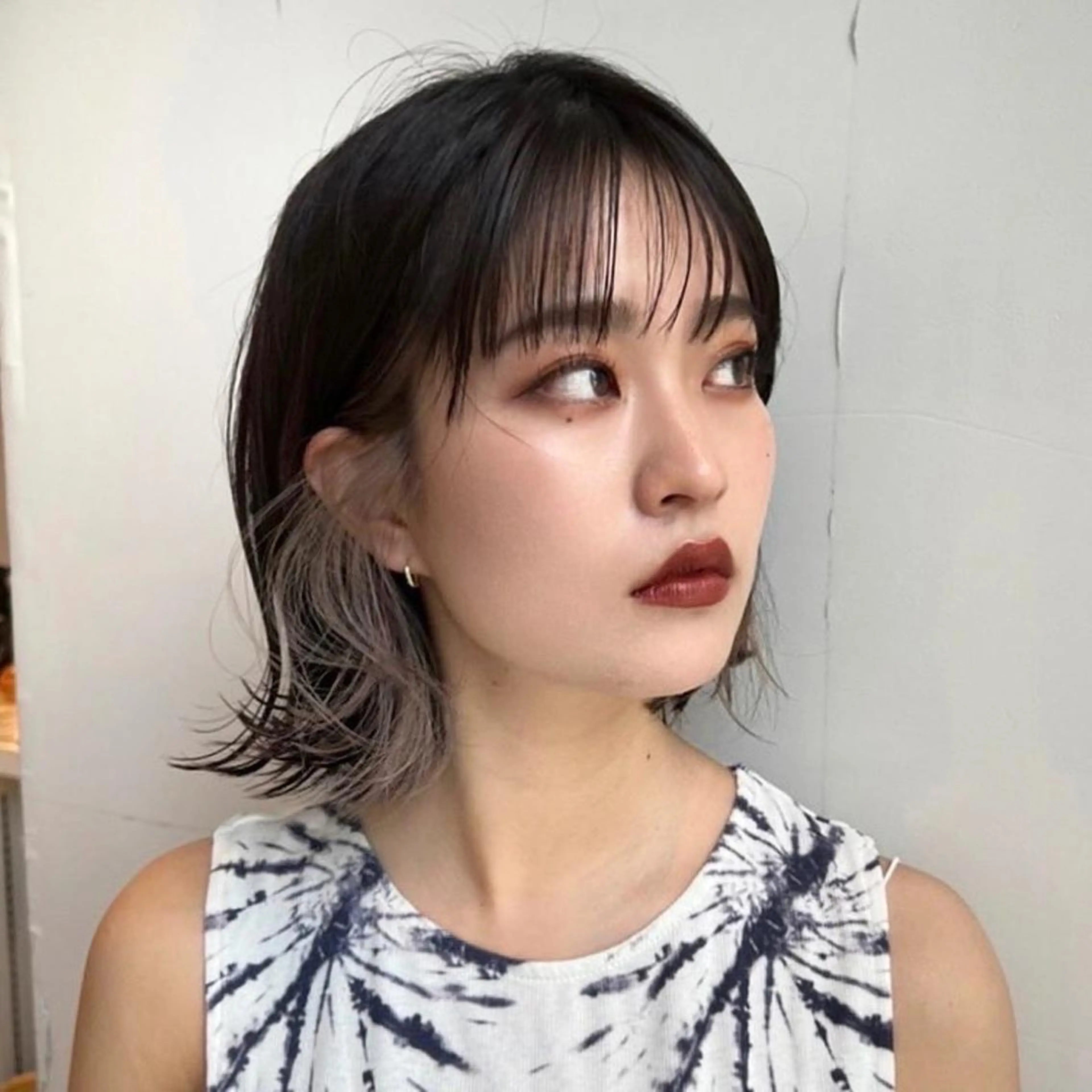 ショート カラー ヘアカラー トリートメント レイヤー専門家 ダブルカラー修のヘアスタイル