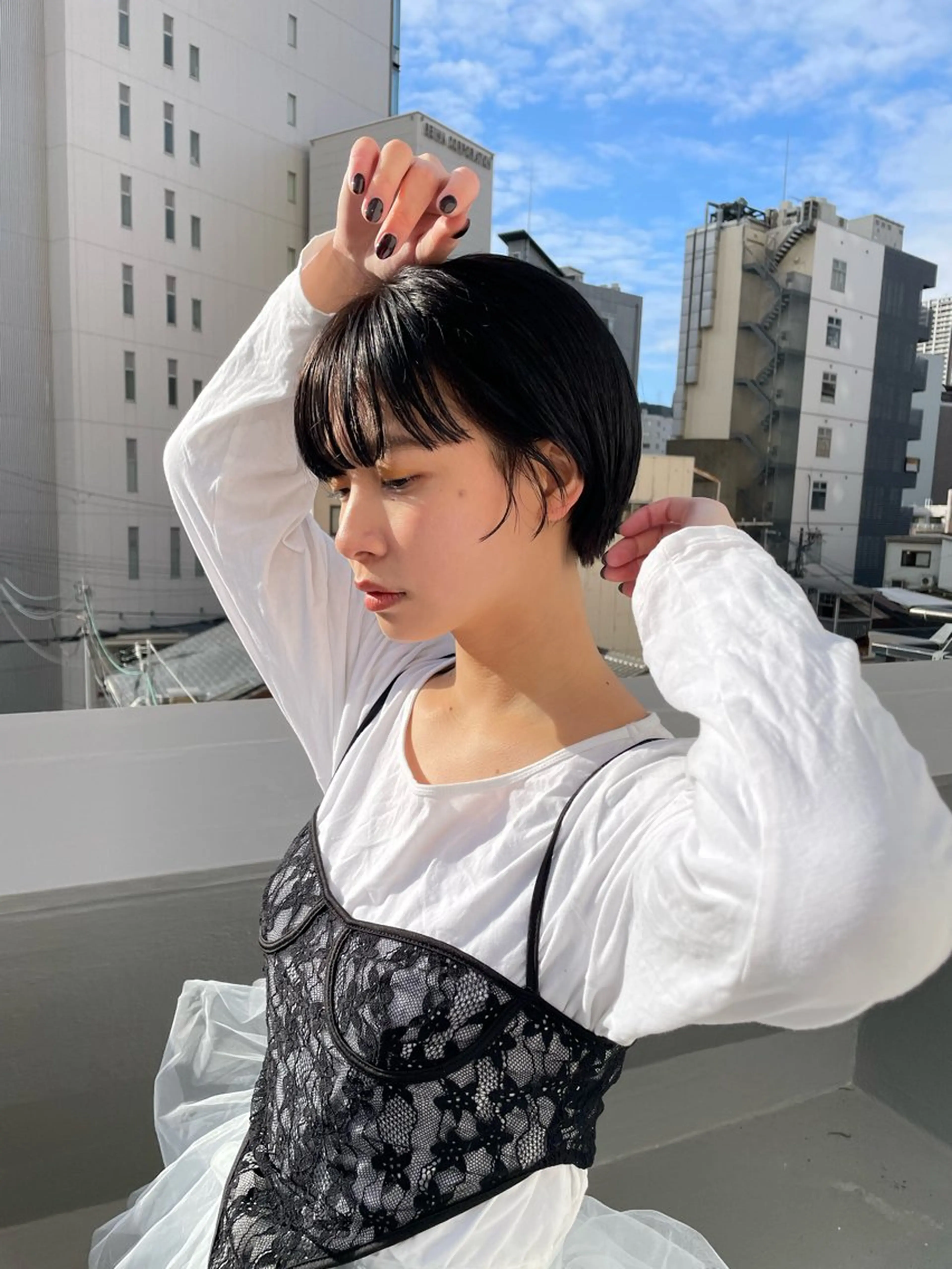 ミディアム カラー パーマ ヘアアレンジ メンズ カット ヘアカラー トリートメント tatsumi/ボブ ウルフ/レイヤーのヘアスタイル