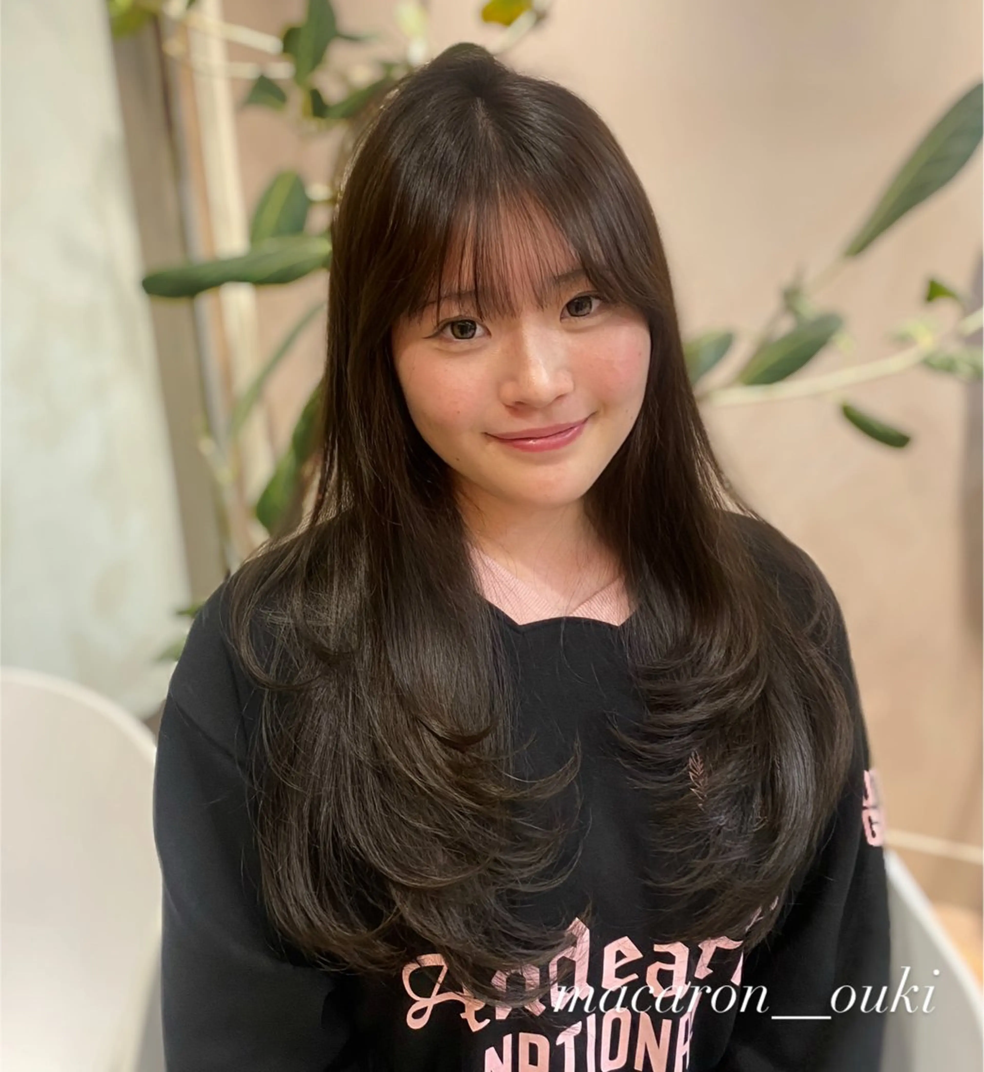 ロング レイヤーカット 佐藤 生基のヘアスタイル