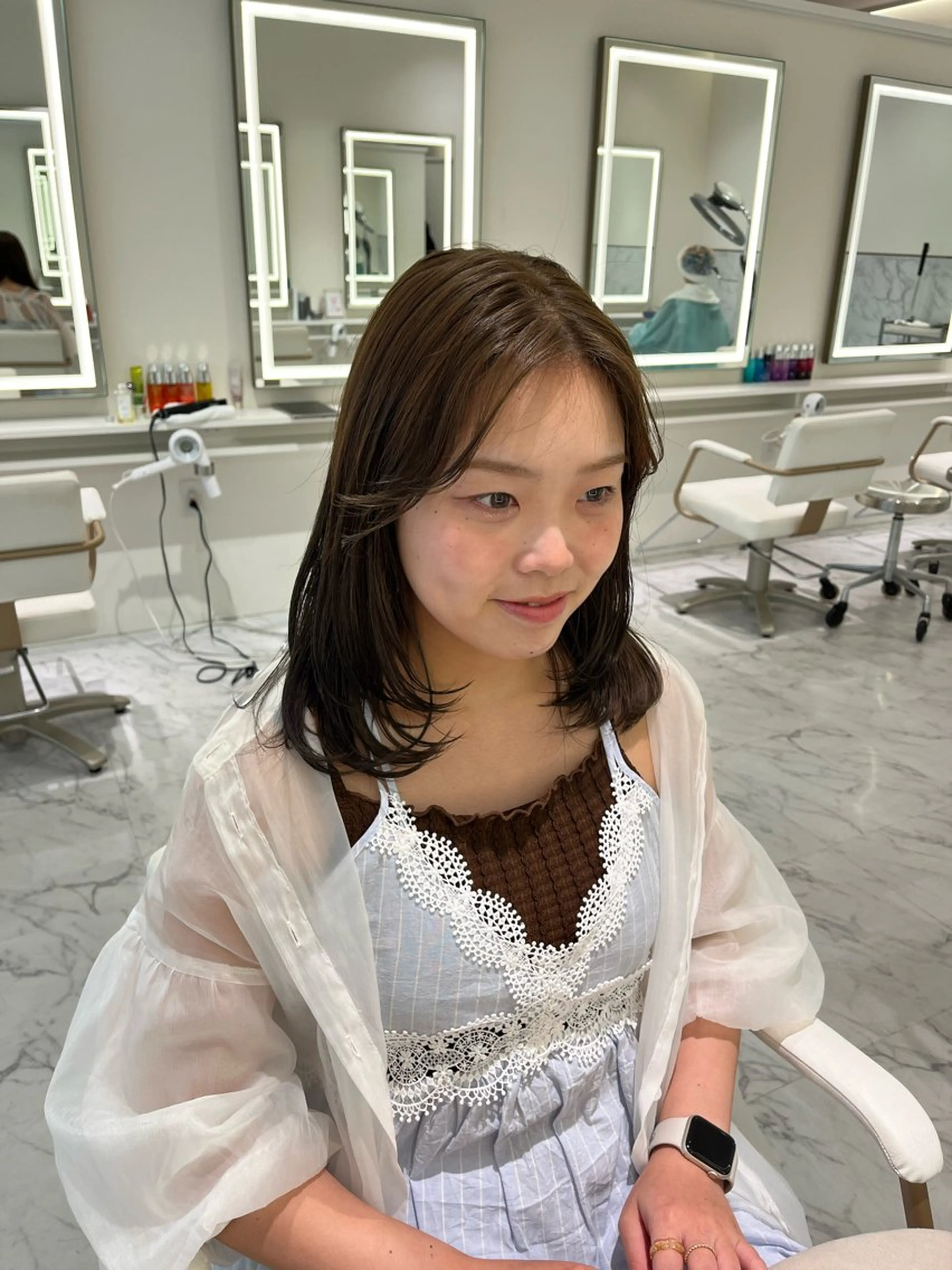 ミディアム ヘアカラー ParveMix /石田 佳澄🩶のヘアスタイル