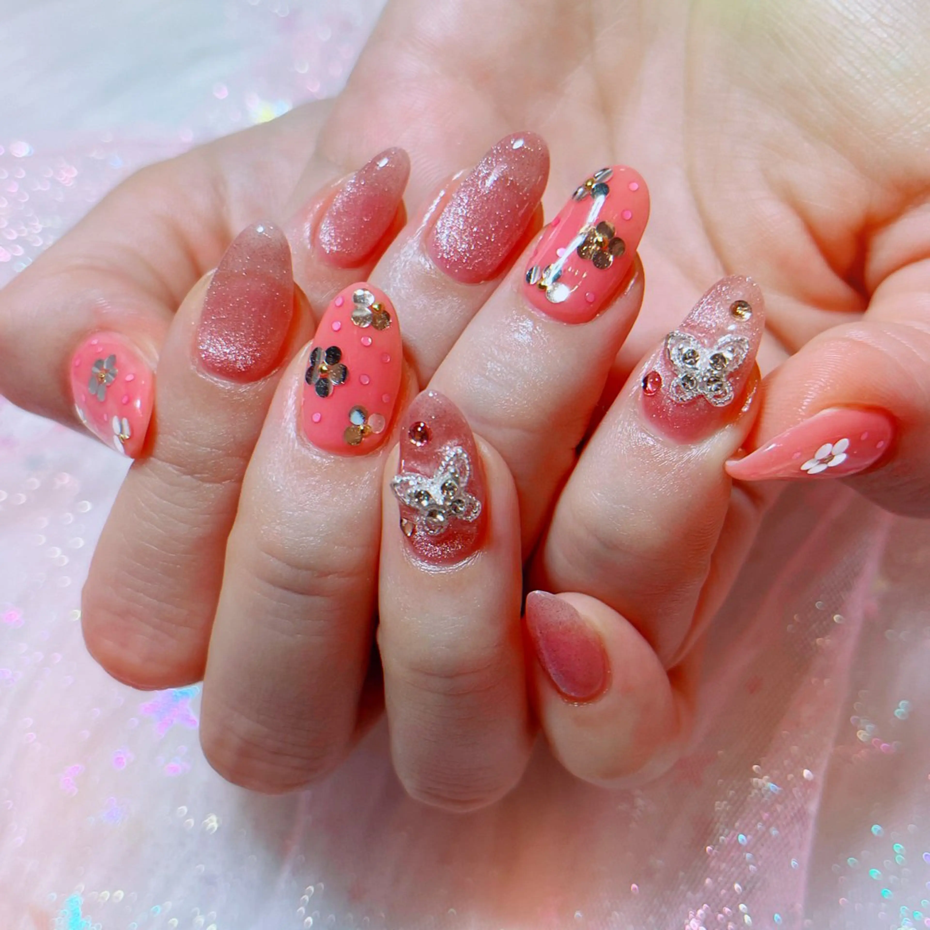 ネイル 桜ネイル 春ネイル ruirui.naildesign所属・RUI ☆のネイルデザイン
