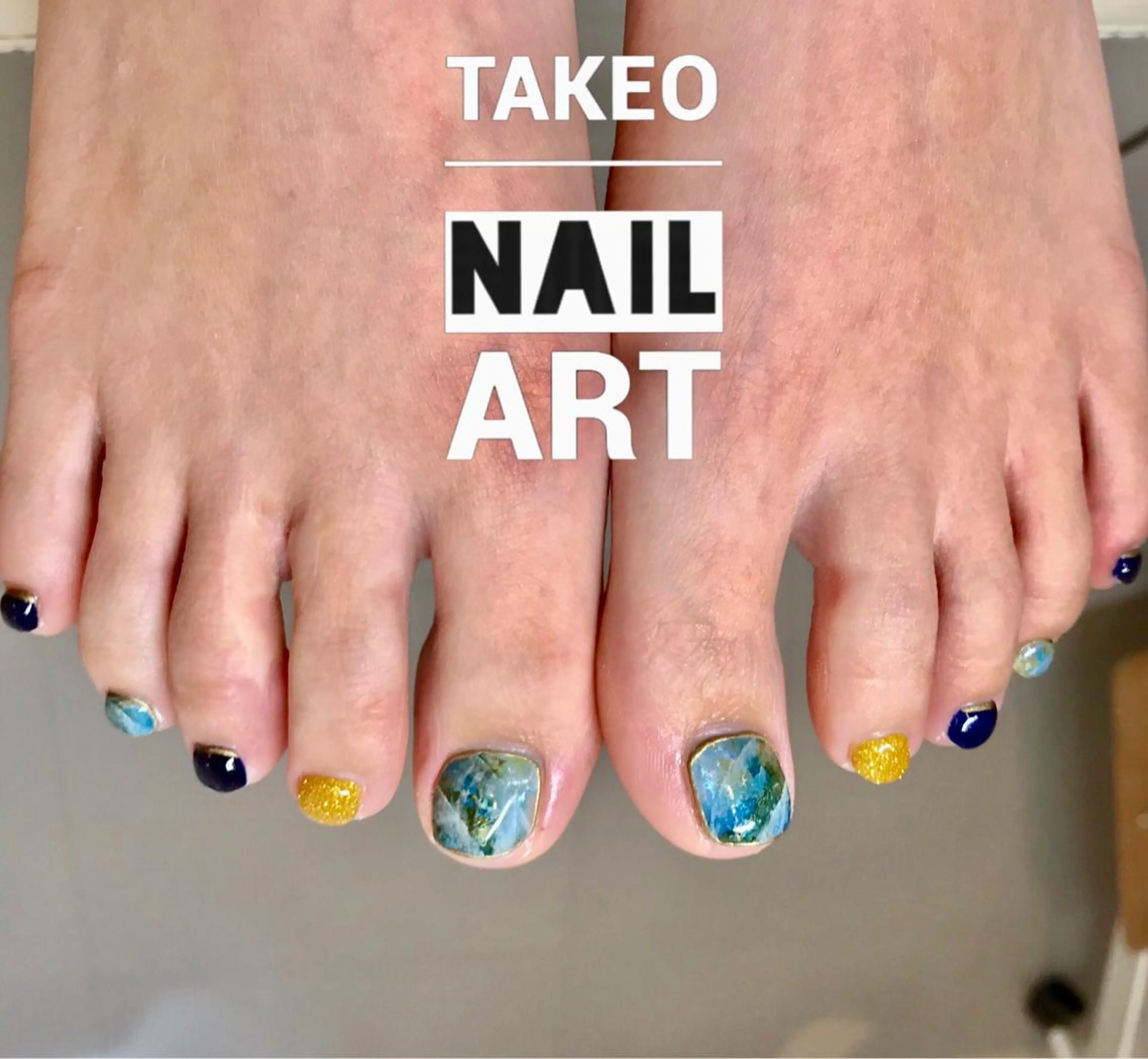 ネイル マツエク・マツパ ナチュラル ストーンネイル nail&eye Aoのマツエク・マツパデザイン