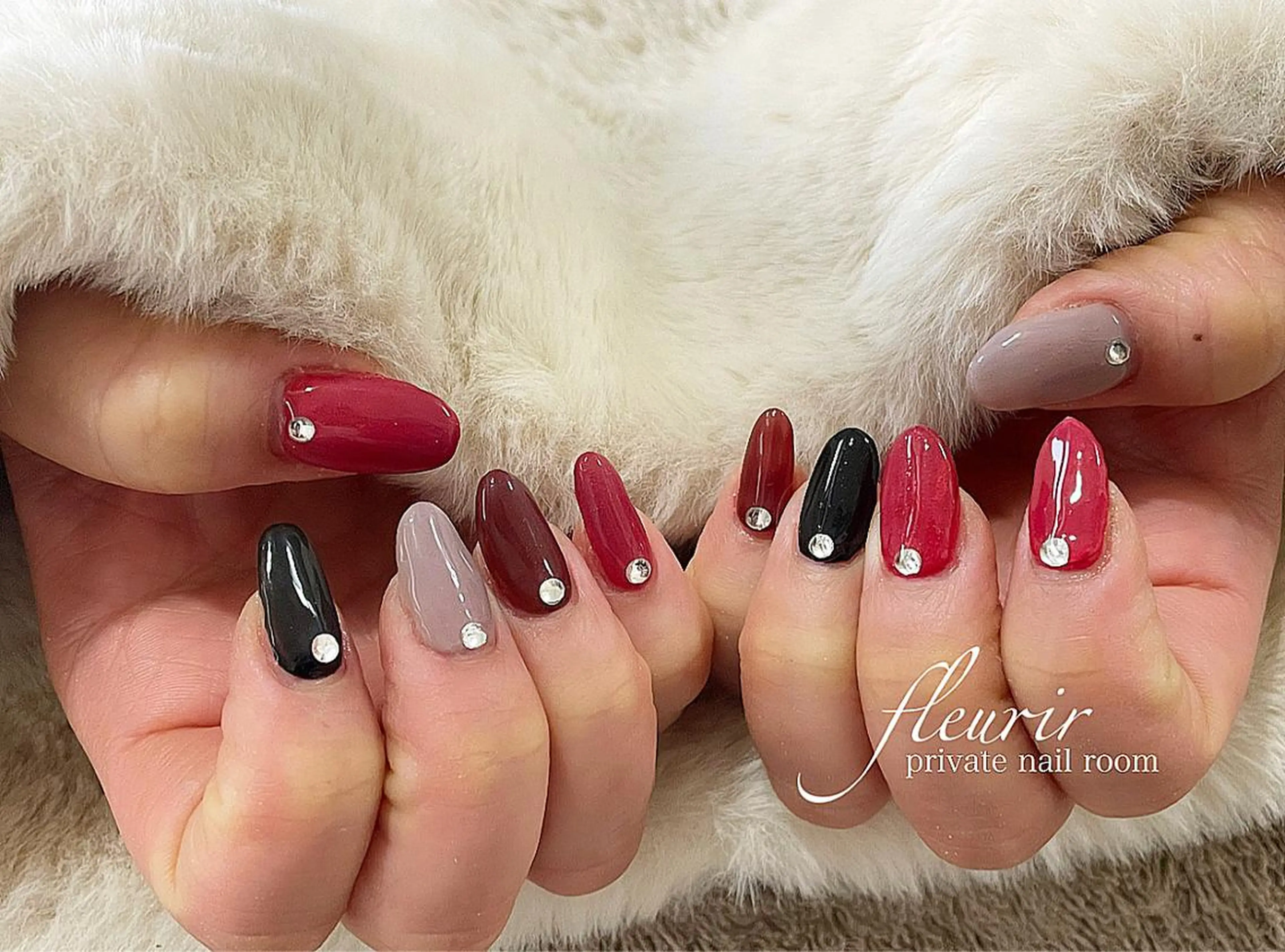 ネイル アートネイル ブラウン 長さ出し ジェルネイル ハードジェル フルリール 【プライベートサロンのネイルデザイン