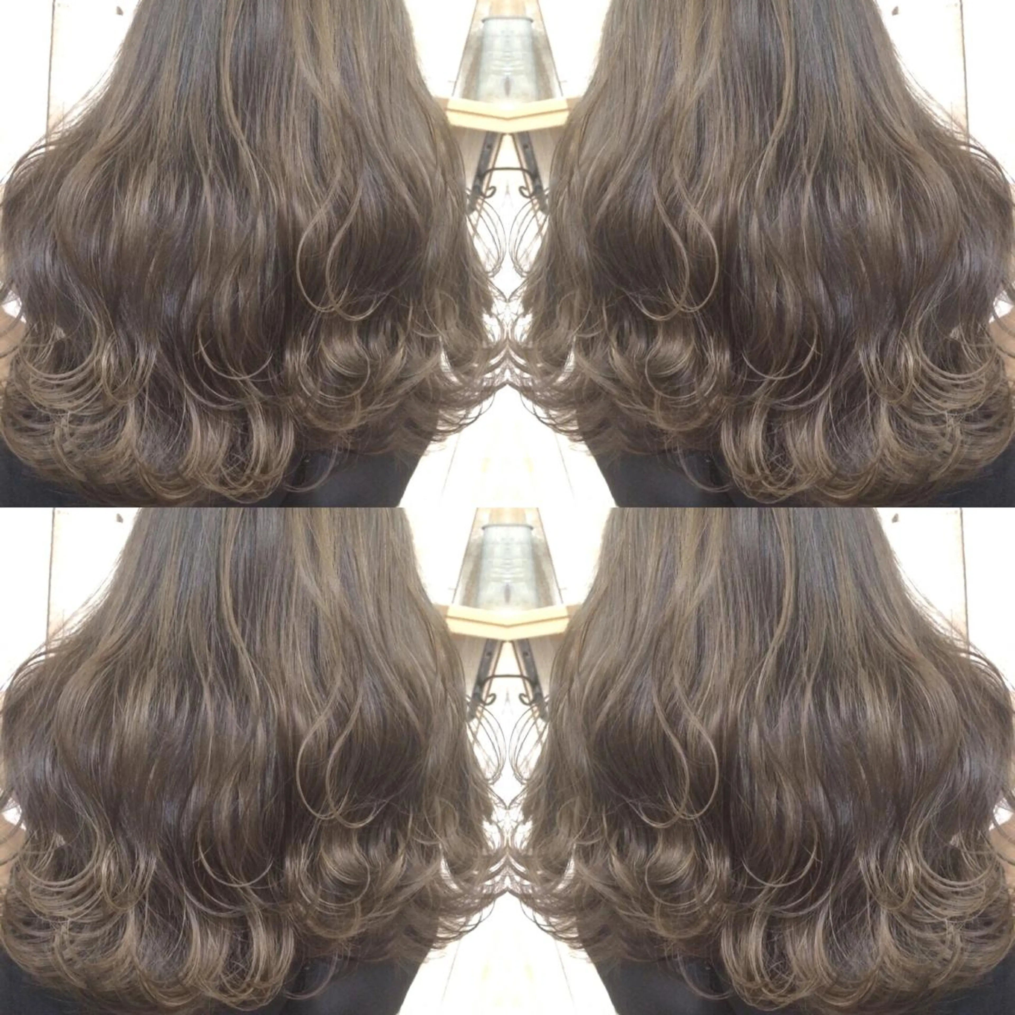 ミディアム カラー ベージュカラー 井上 一平のヘアスタイル