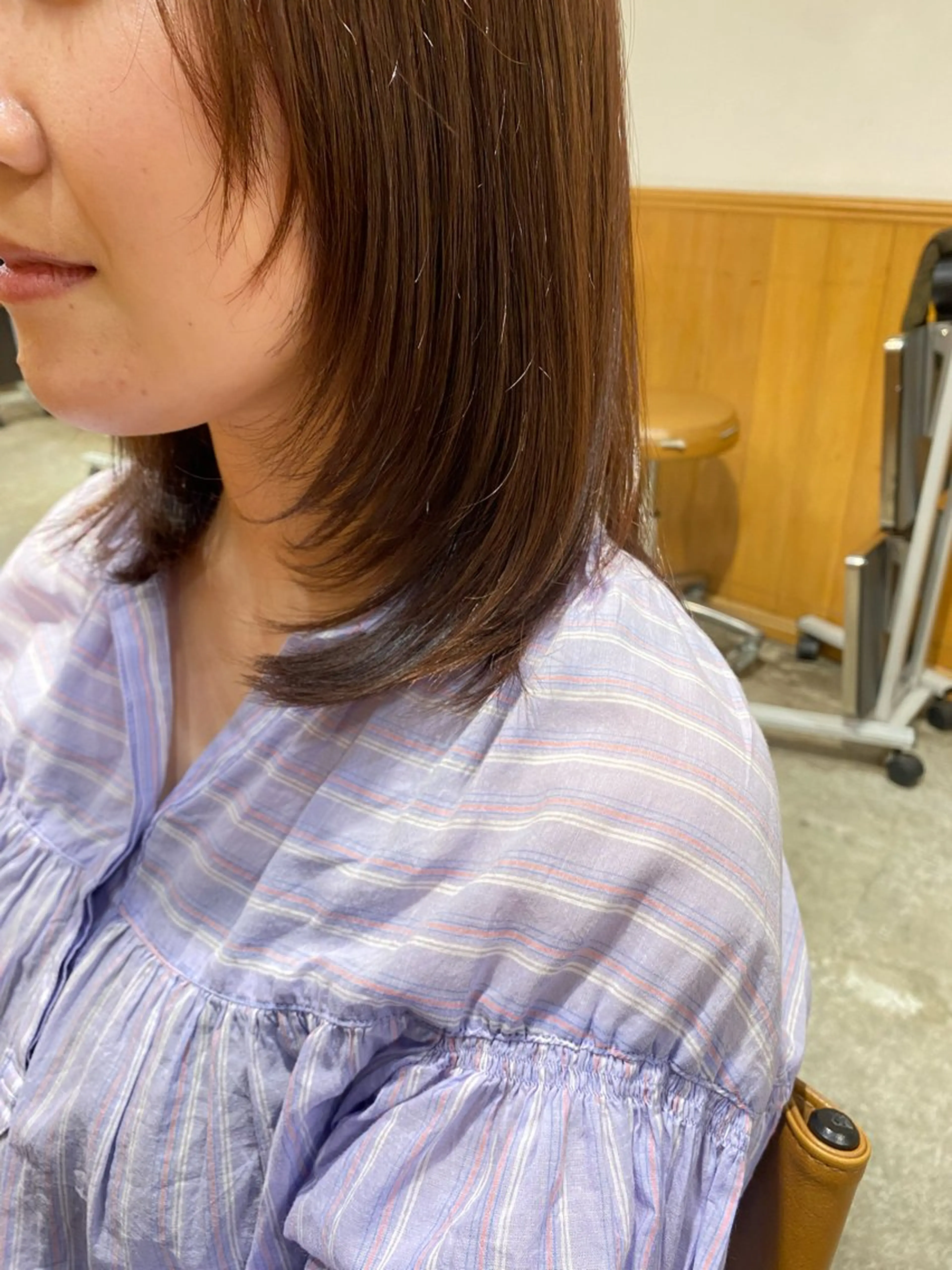 ミディアム 顔まわりレイヤー レイヤーカット カット ヘアカラー トリートメント SALOWIN銀座PAYⅡ店所属・GINZARay2 風本朱里🐥のヘアスタイル