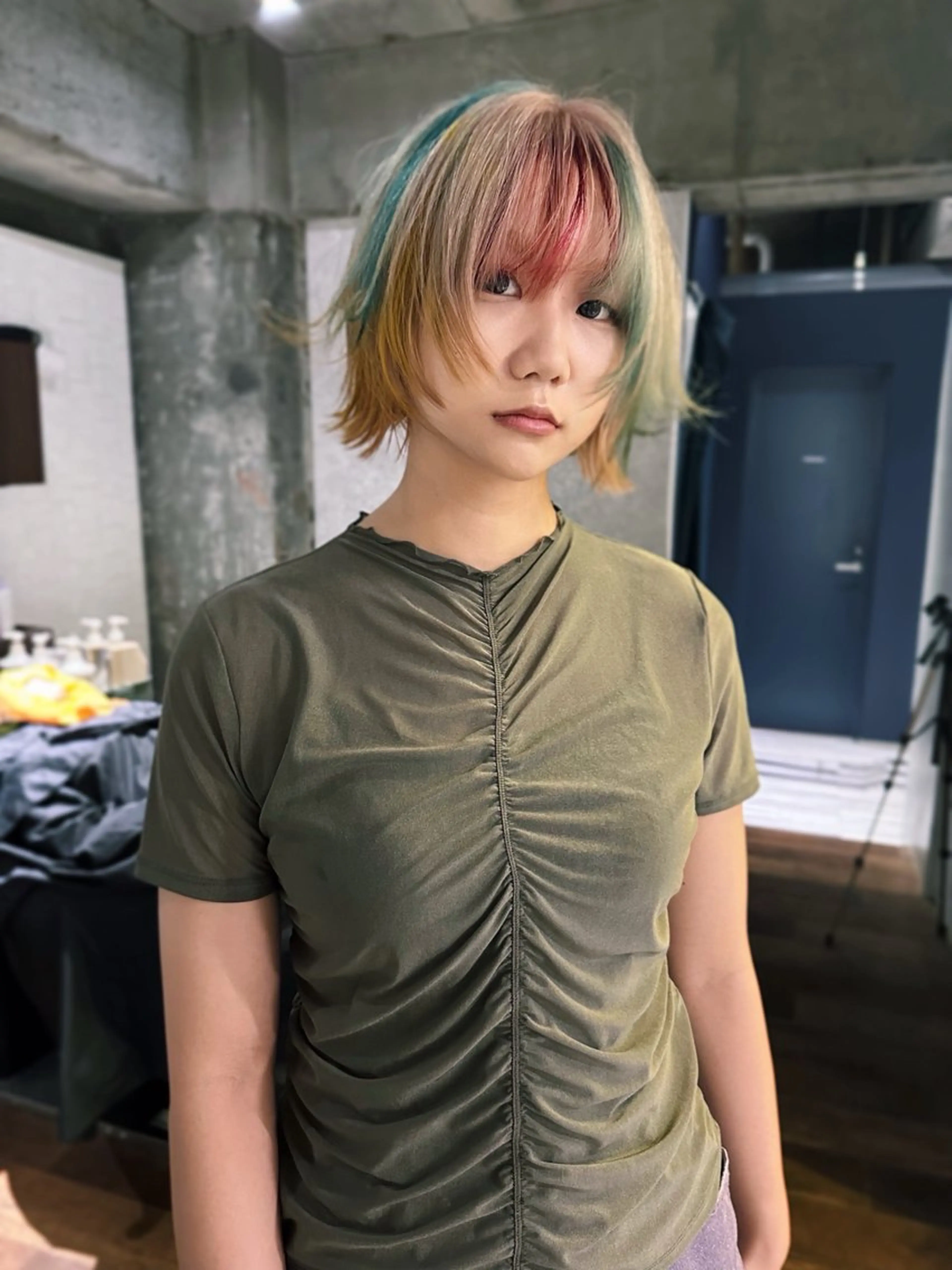 ショート カラー 🧡色落ちまで2度綺 麗なカラー🧡ヨシキのヘアスタイル