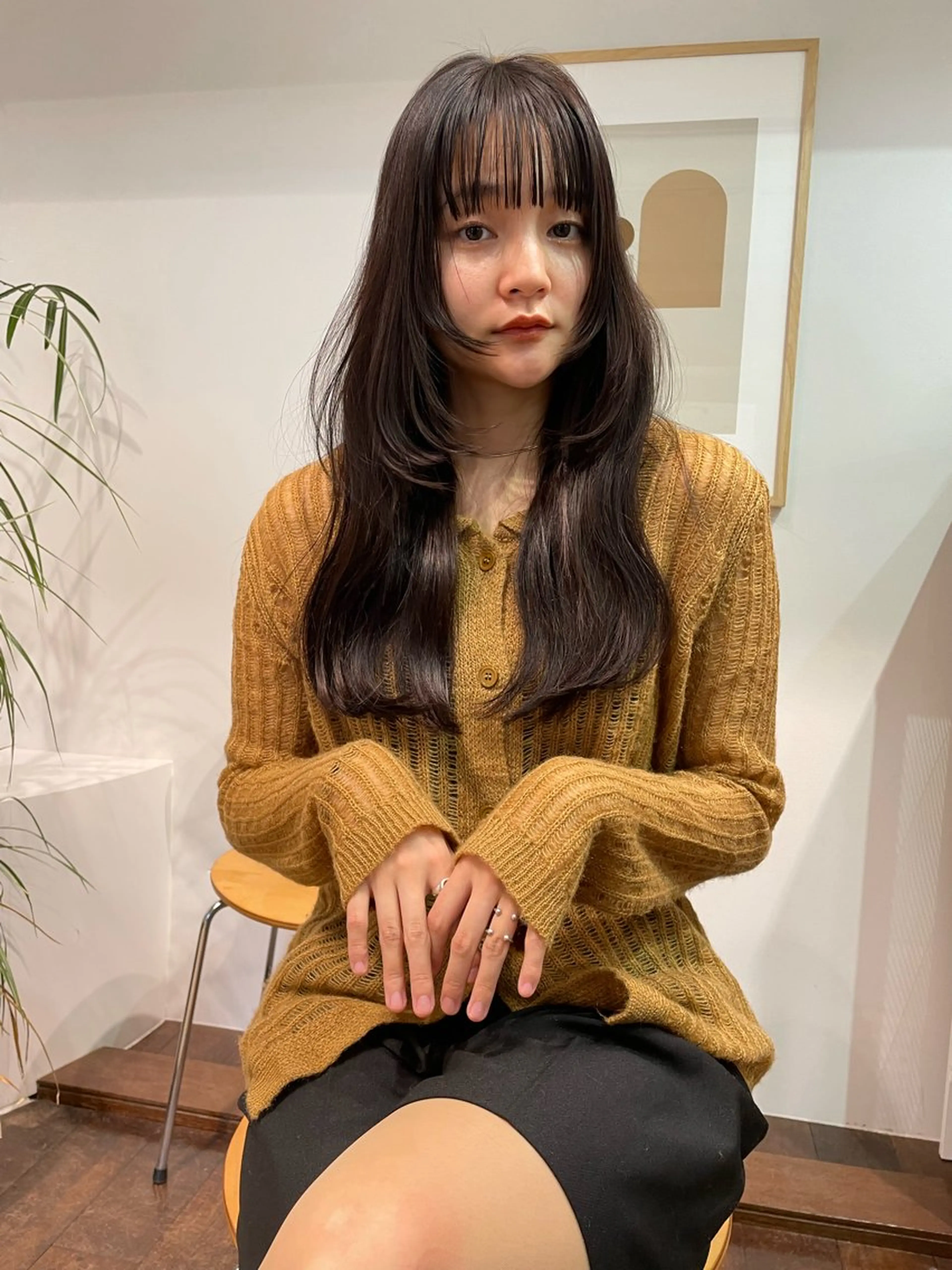 ロング カラー カット ヘアカラー トリートメント レイヤーカット🎀 kanaのヘアスタイル