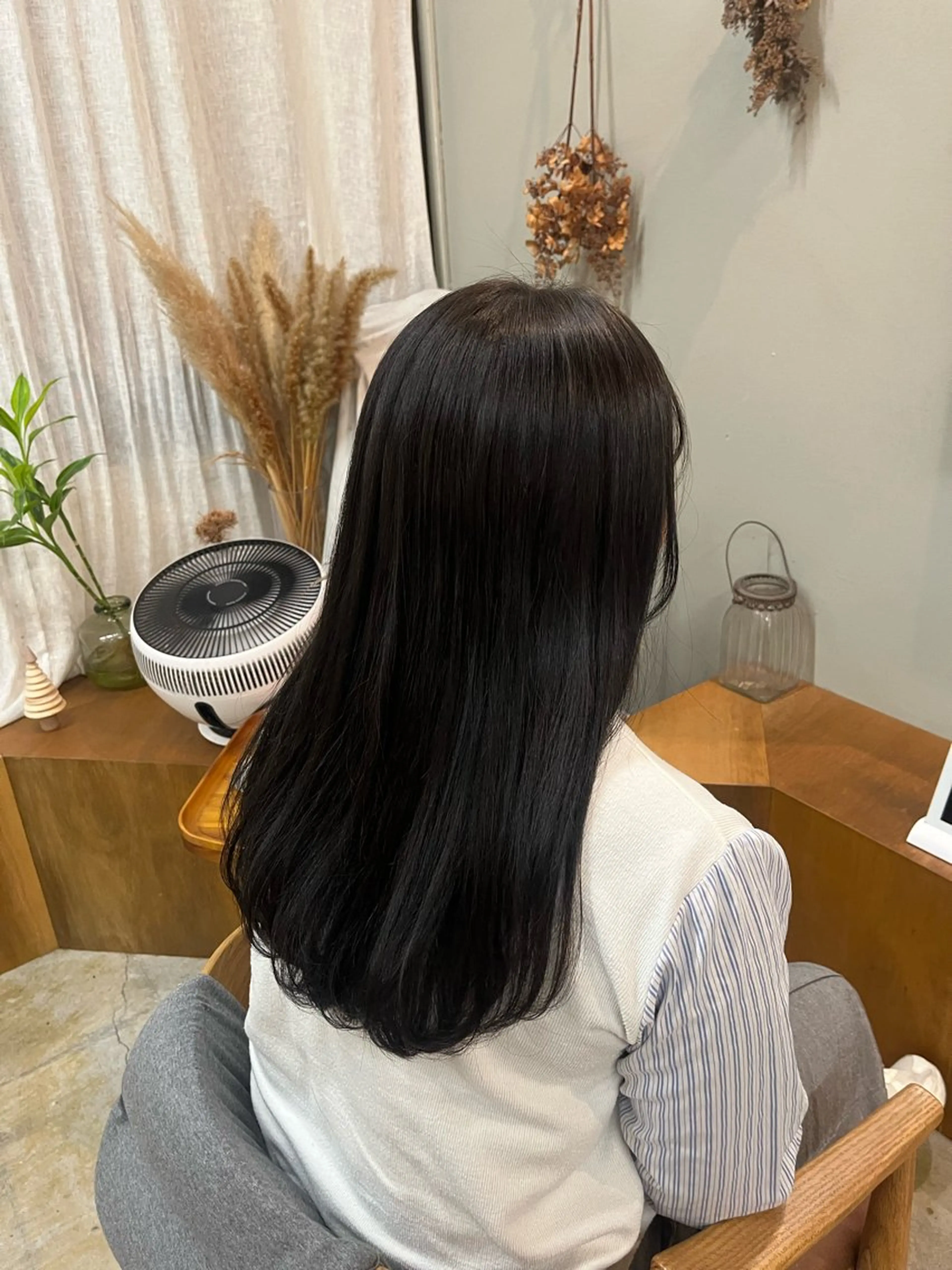 セミロング カラー ヘアカラー トリートメント 🌼花屋併設🌼 木下奈々望のヘアスタイル