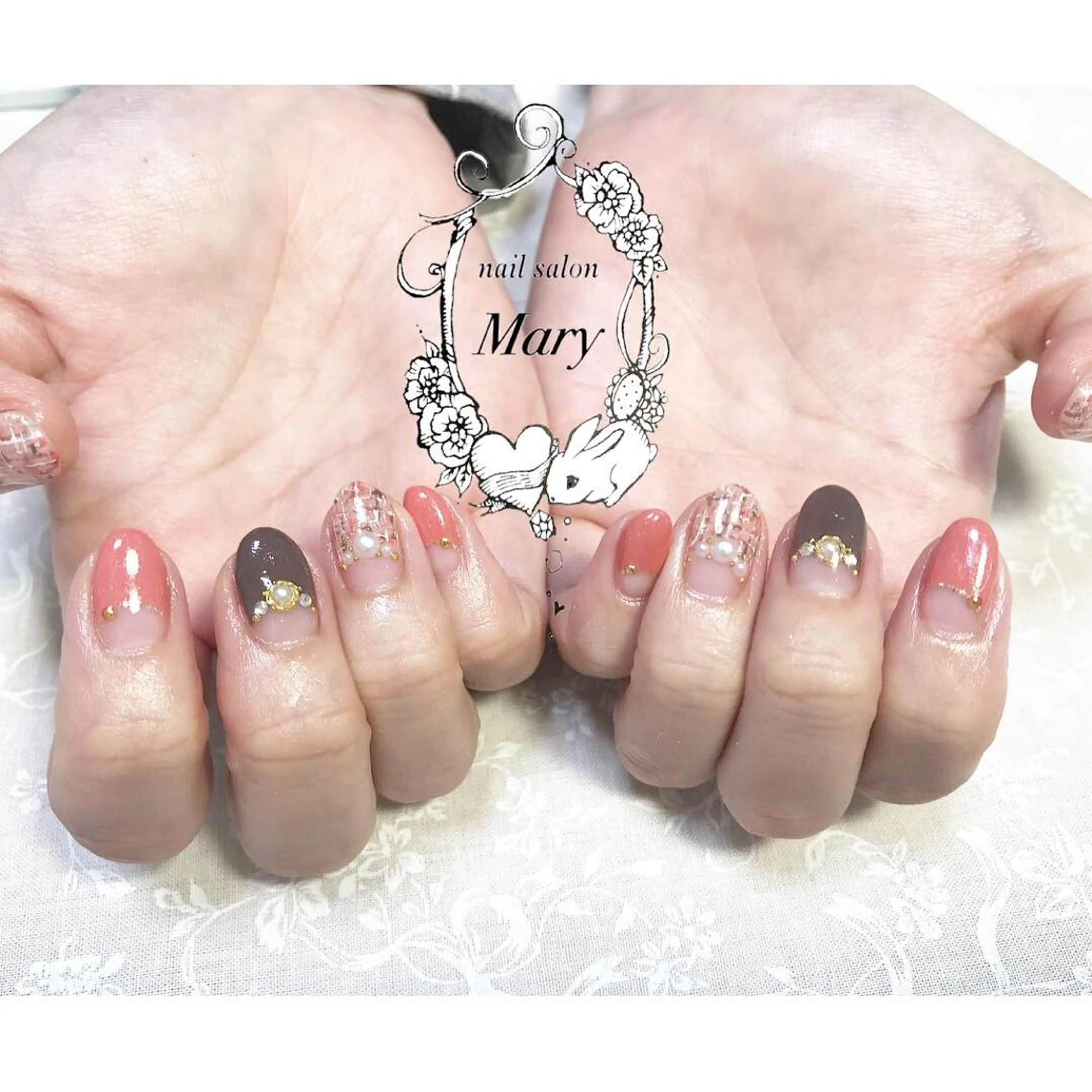 ネイル ツイードネイル WITH  NAIL ネイリストのネイルデザイン