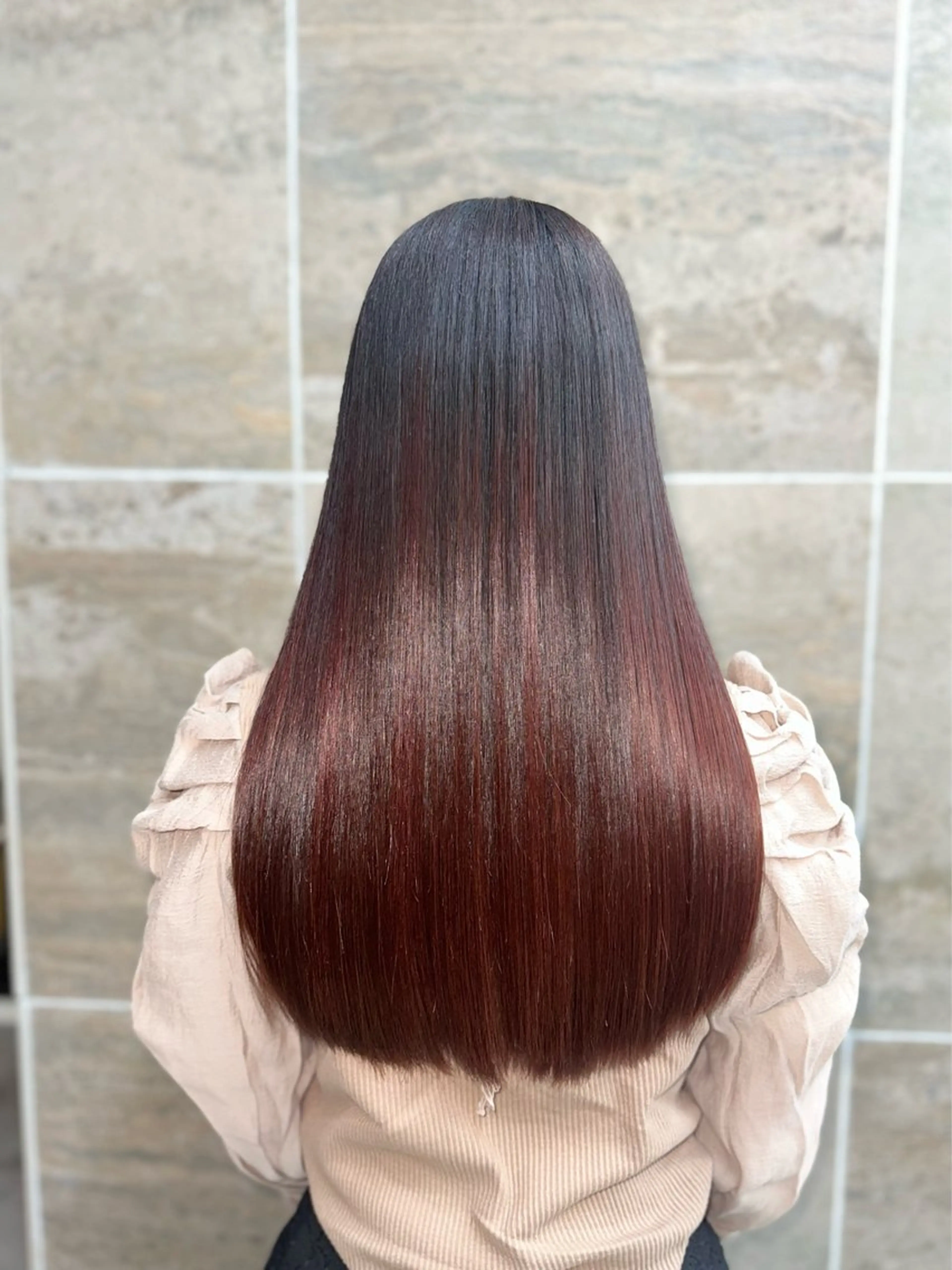 ロング カラー パーマ カット ヘアカラー トリートメント 【髪質改善特化】 tamのヘアスタイル