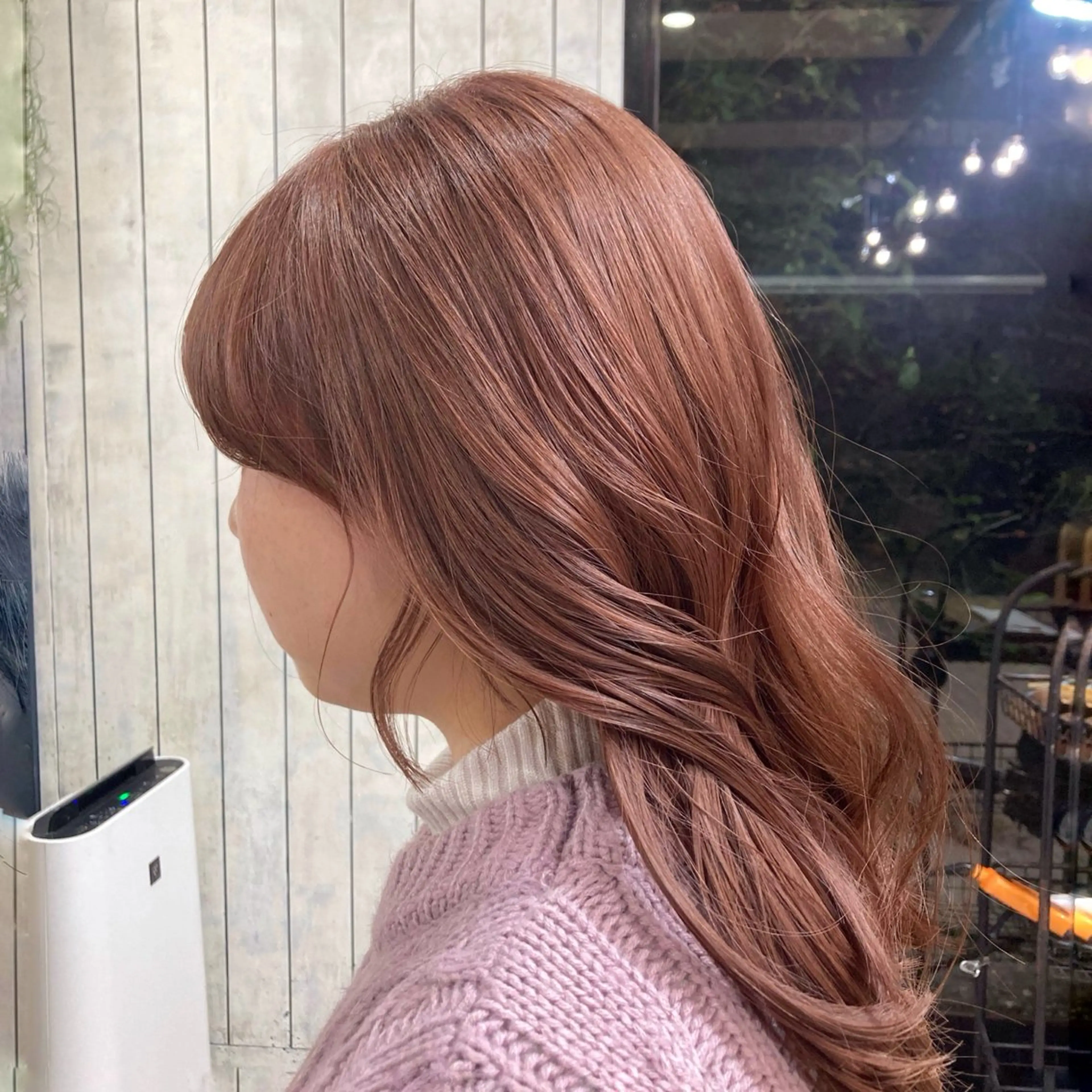 ミディアム カラー パーマ ヘアアレンジ ヘアカラー トリートメント くびれボブ/艶カラー /髪質改善🌷喜美花のヘアスタイル