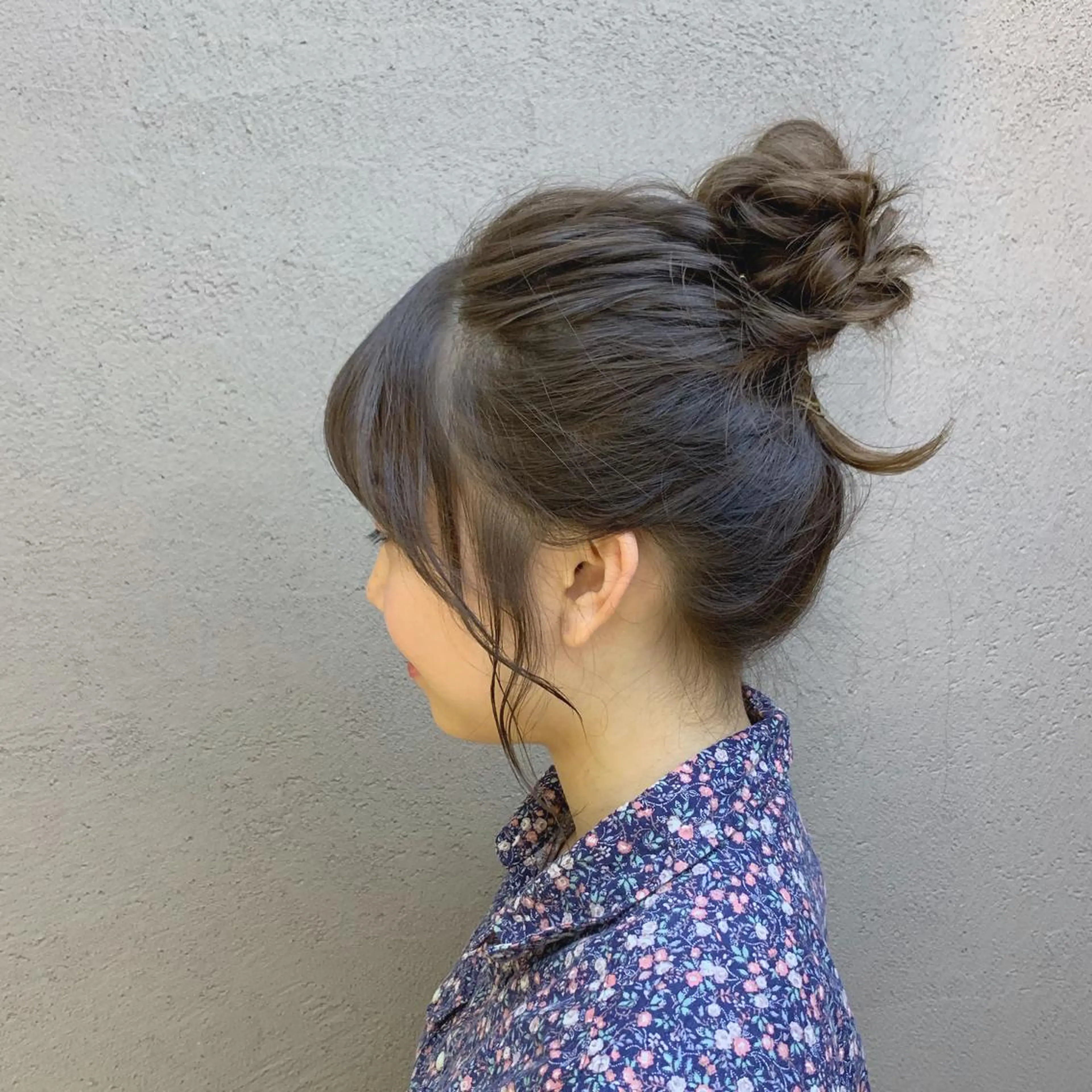 セミロング カラー ヘアアレンジ 成人式 ブリーチ ブリーチなしカラー 簡単アレンジ ayano /トレンドヘアのヘアスタイル