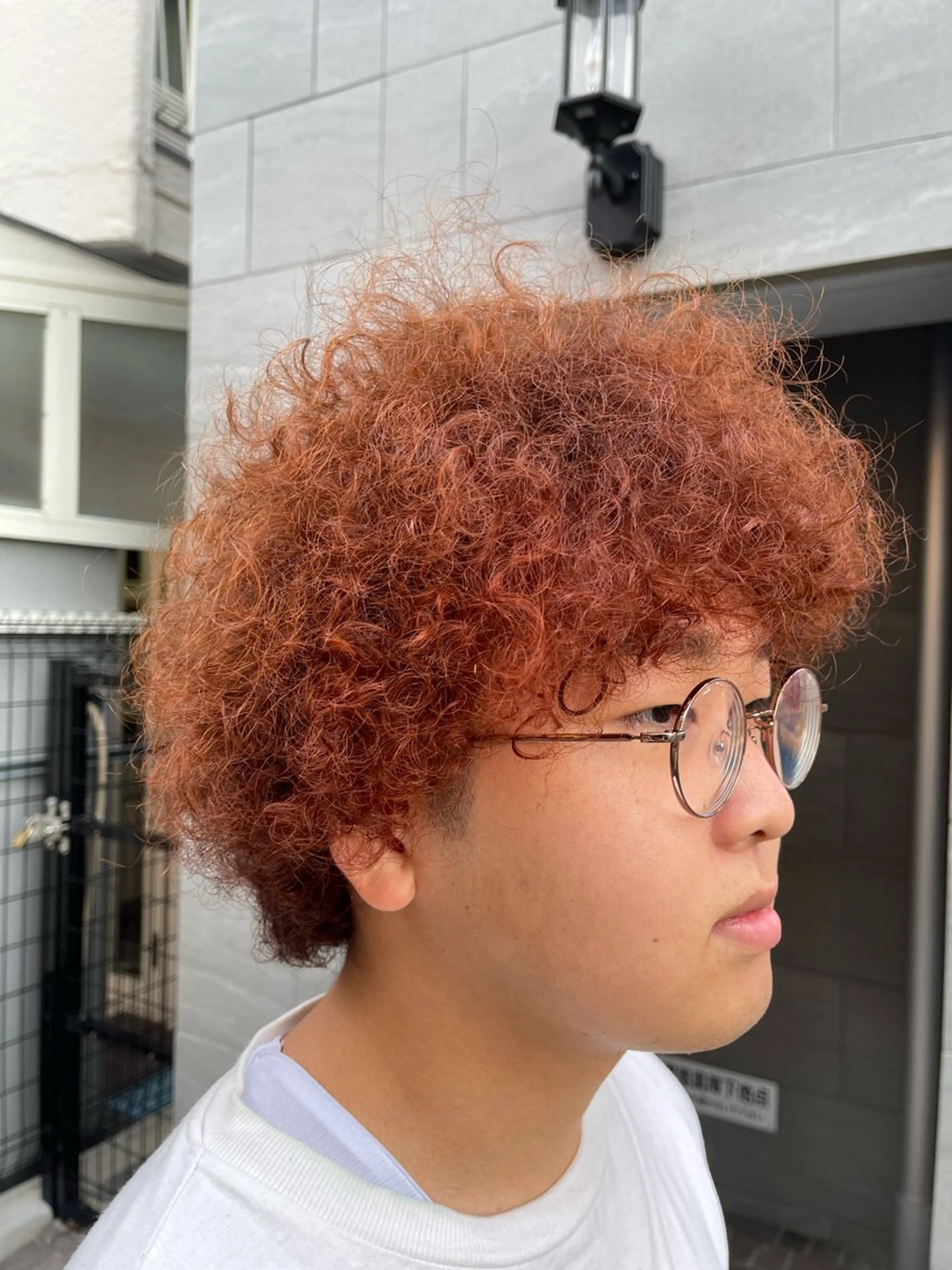 ショート パーマ 伸ばしかけ hair MILE.所属・ゆうだい モデル募集中のヘアスタイル