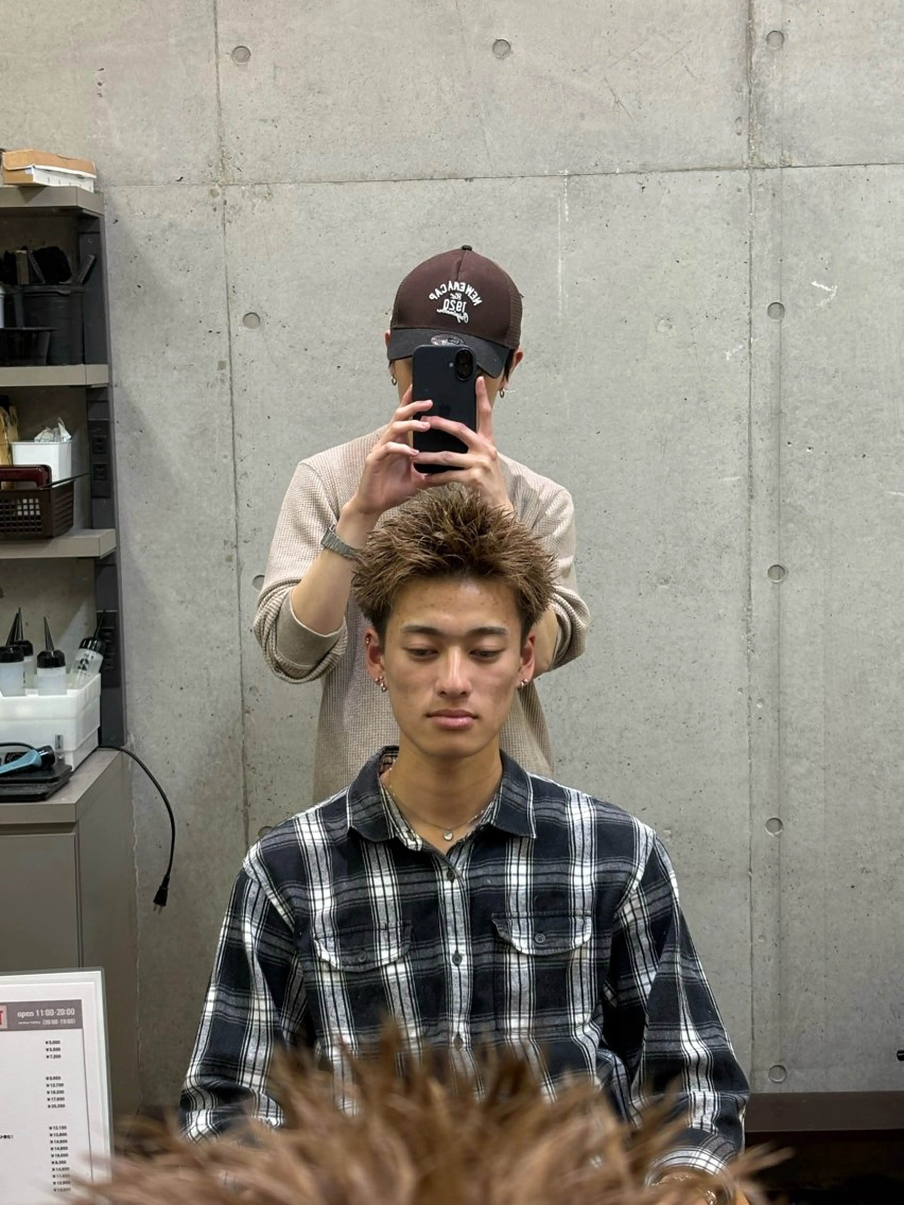 ショート カラー パーマ メンズ カット SPIN-OFF SHIFT所属・山口 陽平のヘアスタイル