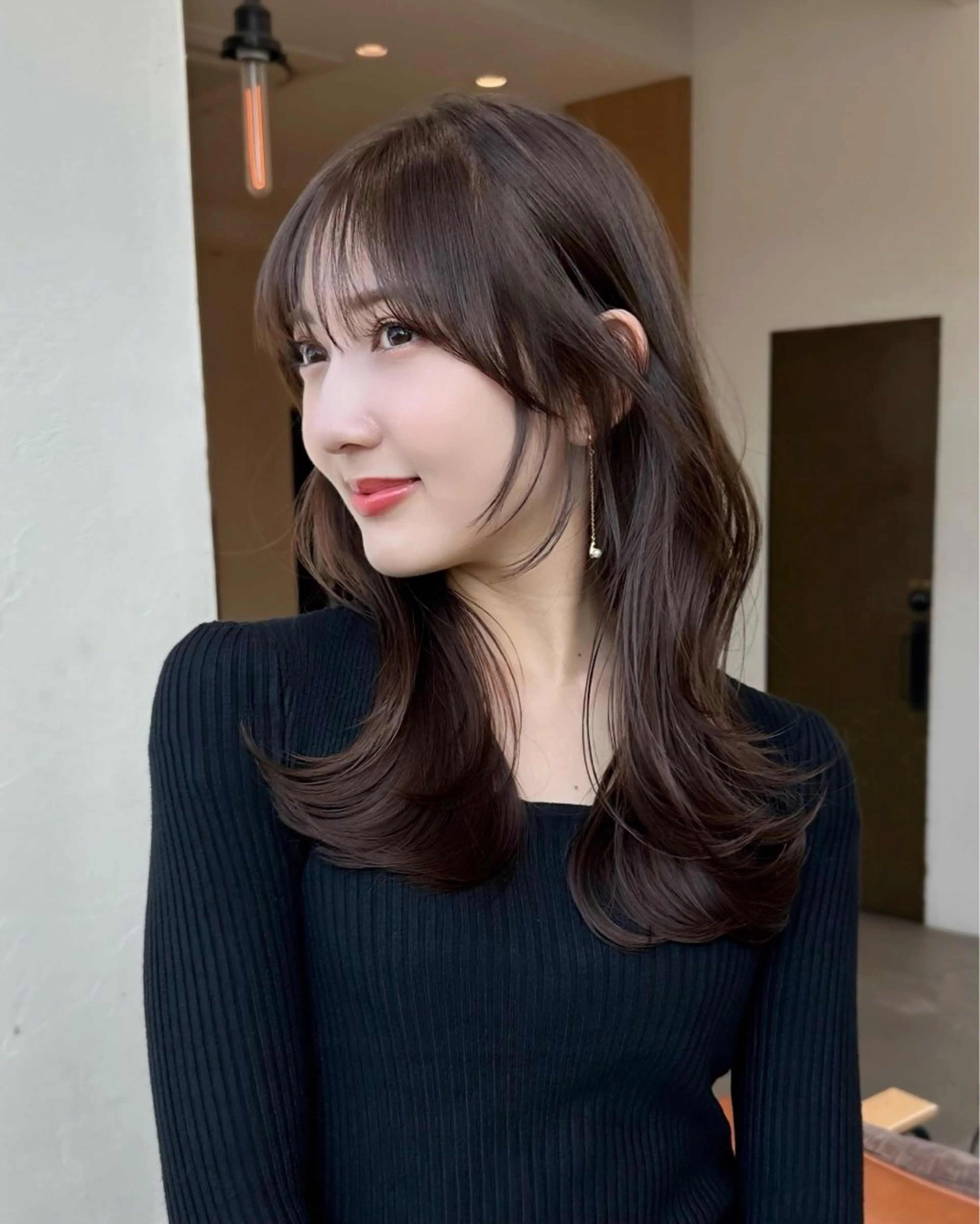 セミロング カラー パーマ ヘアアレンジ 韓国/髪質改善 カラー✨/りょうがのヘアスタイル