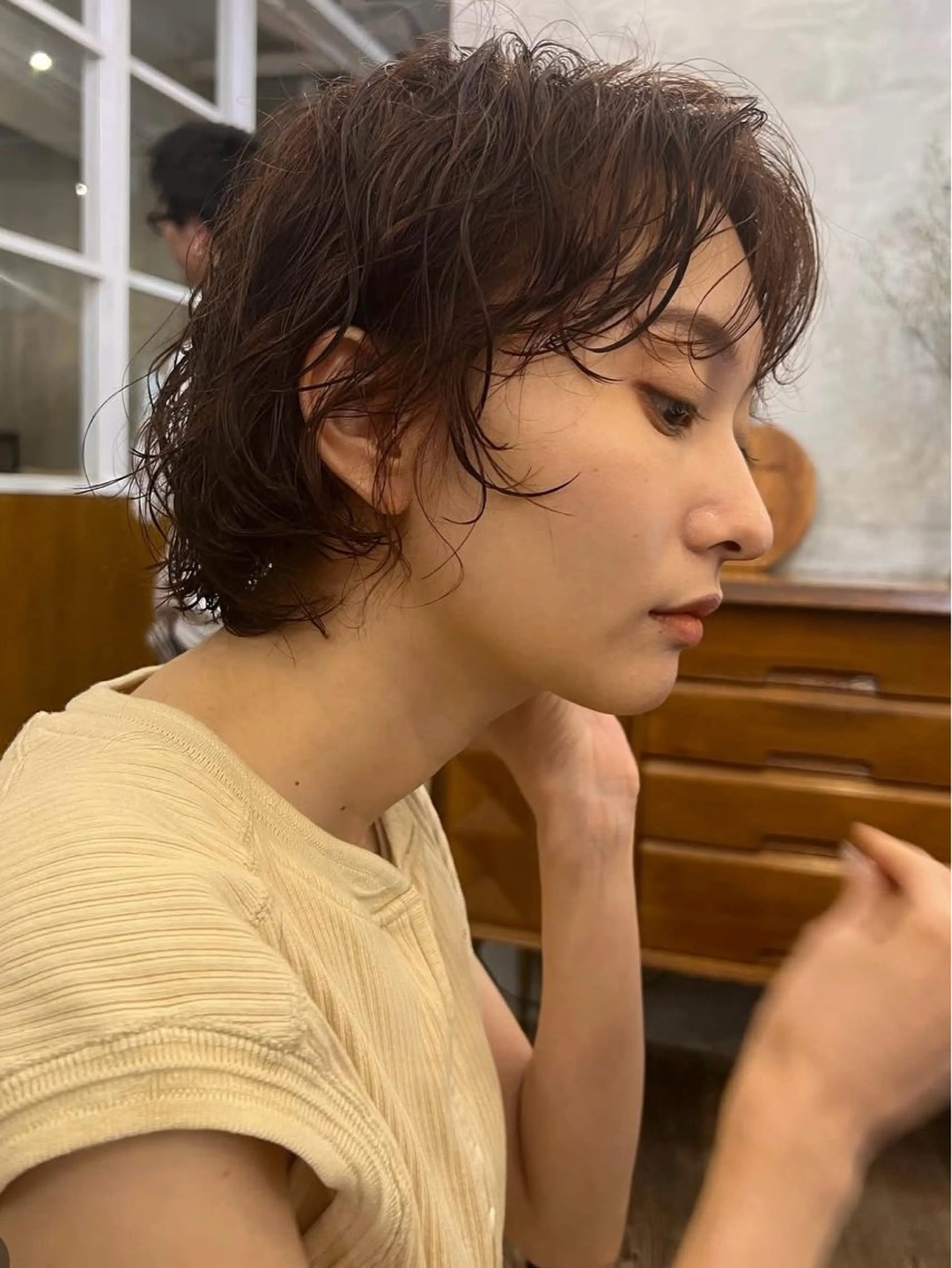 ショート パーマ 似合わせカラー/パー マ　🫧kotoneのヘアスタイル