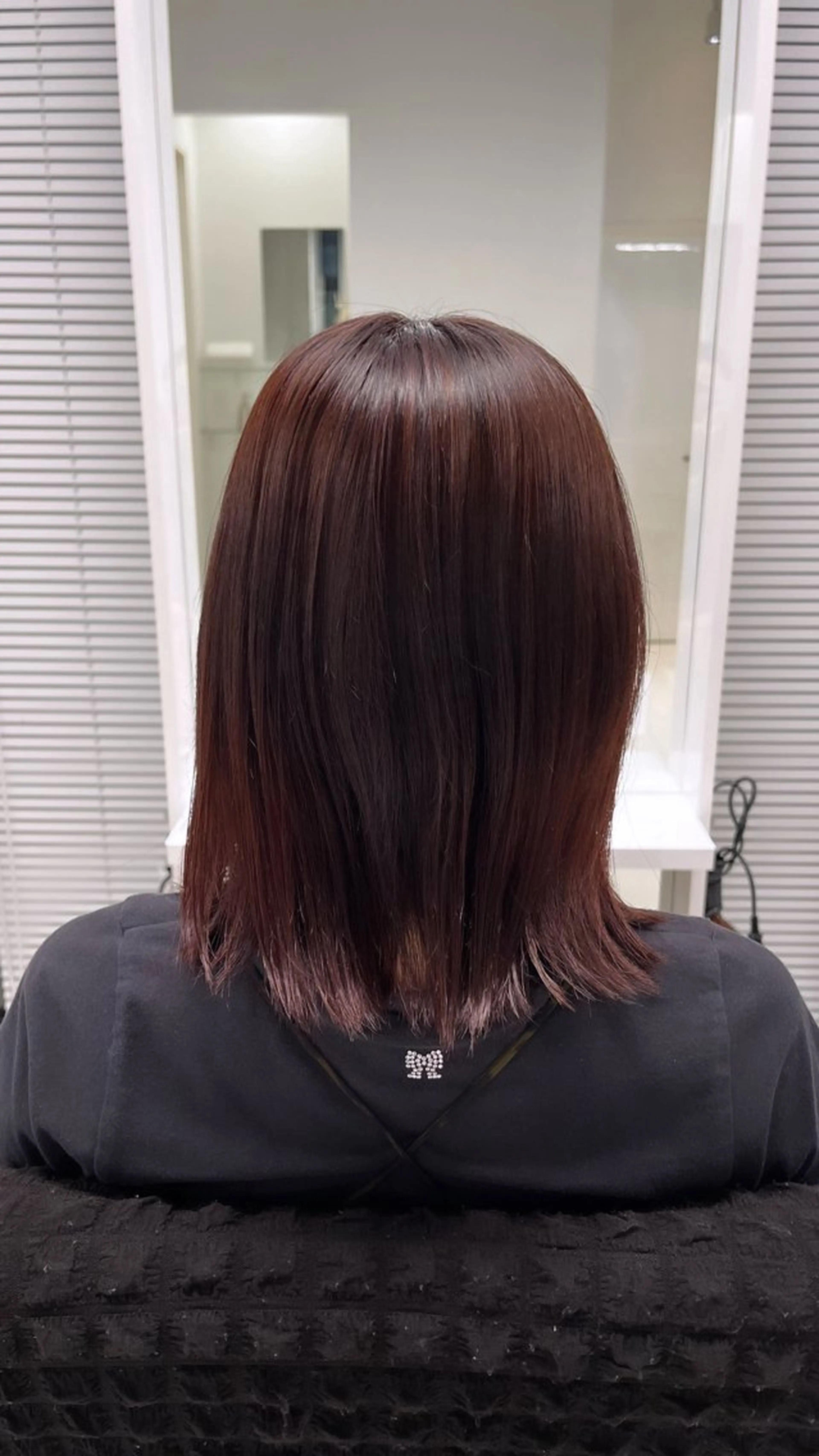 カラー ブリーチ ブリーチなしカラー レッドカラー sena⌇髪質改善⌇ ブリーチなしWカラーのヘアスタイル