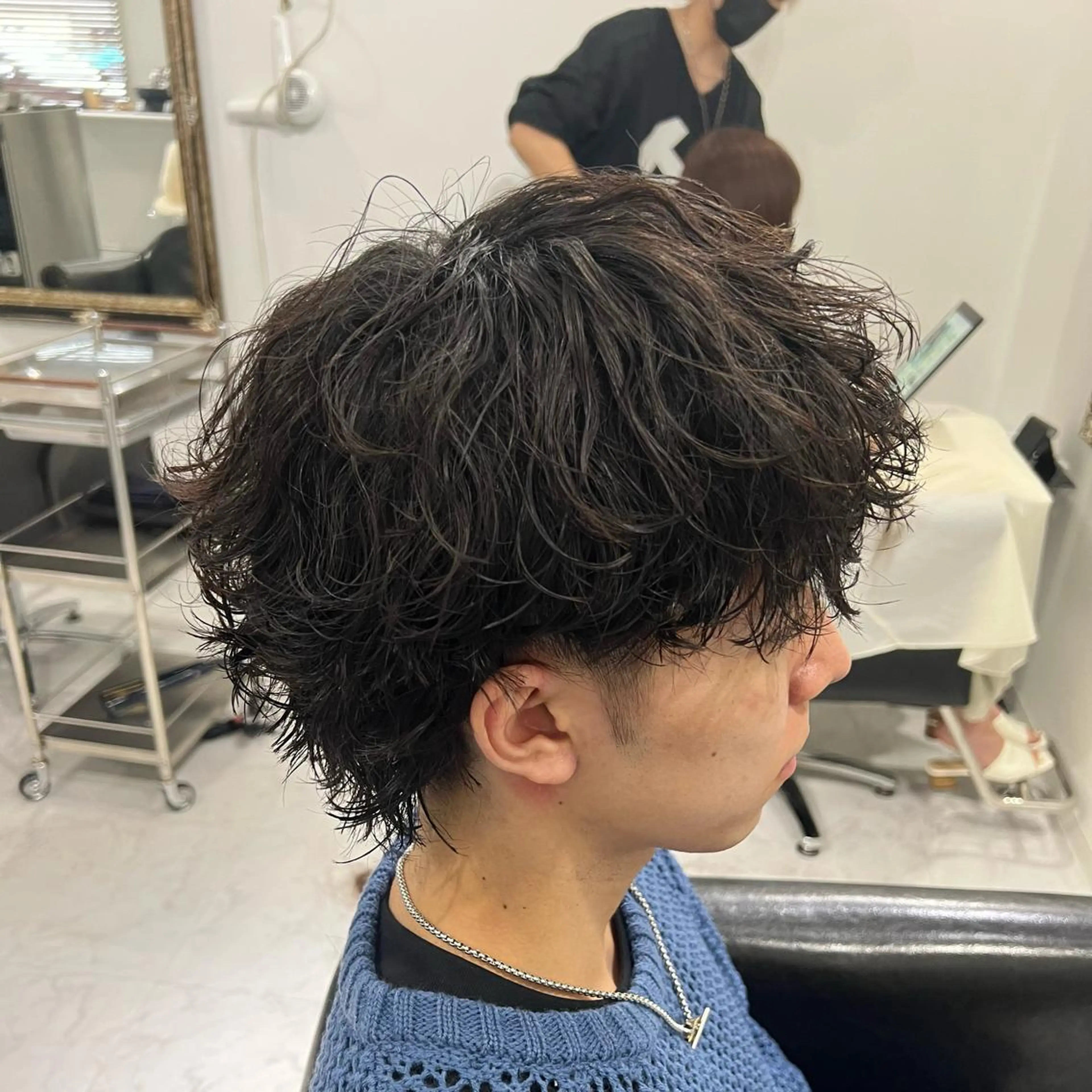 パーマ ヘアアレンジ メンズ メンズパーマ カット パーマ ヘアセット 飛田 楓信のヘアスタイル
