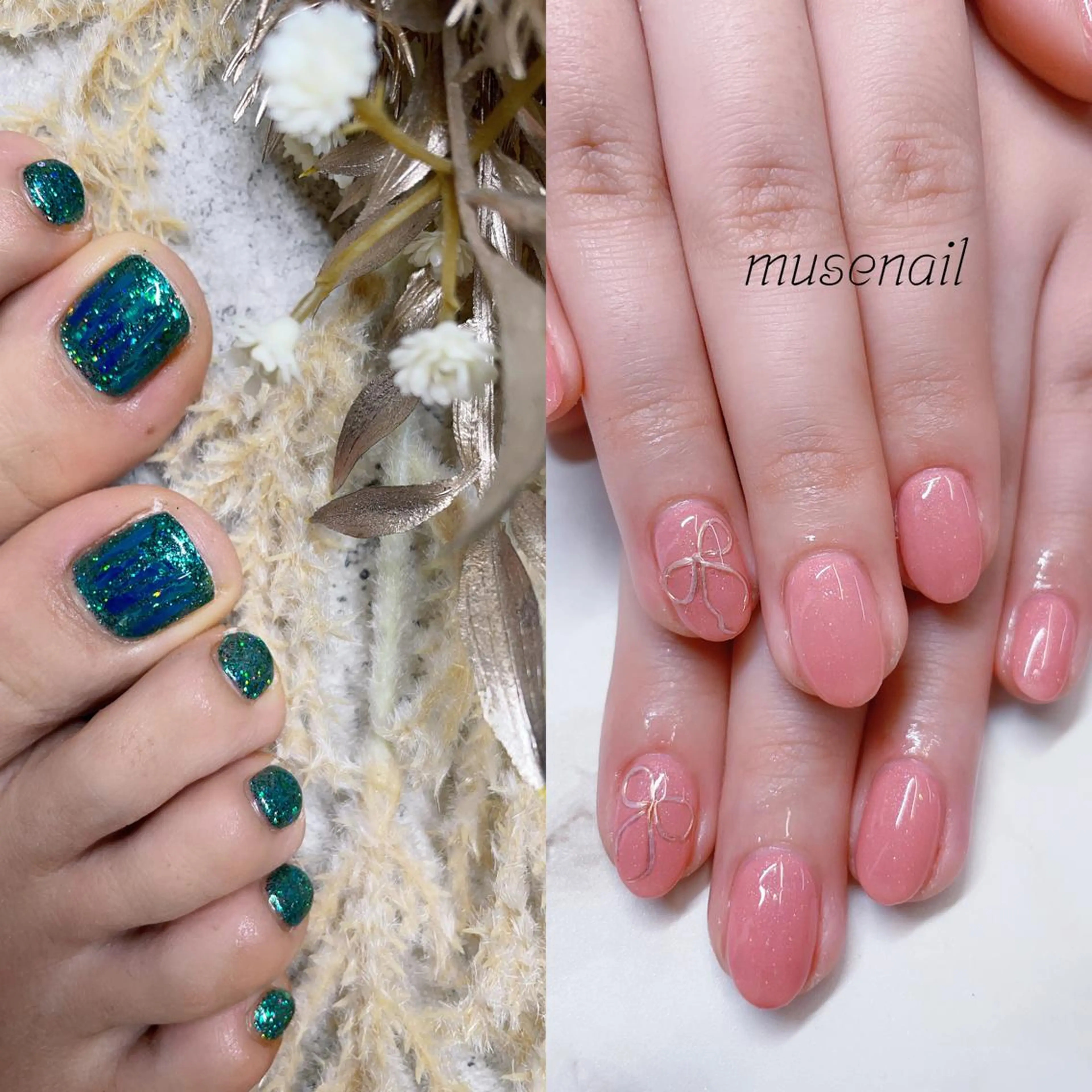 👍👍&🦶🦶❣️初回ソフトジェルオフ無料❣️ハンド&フット定額デザインの写真