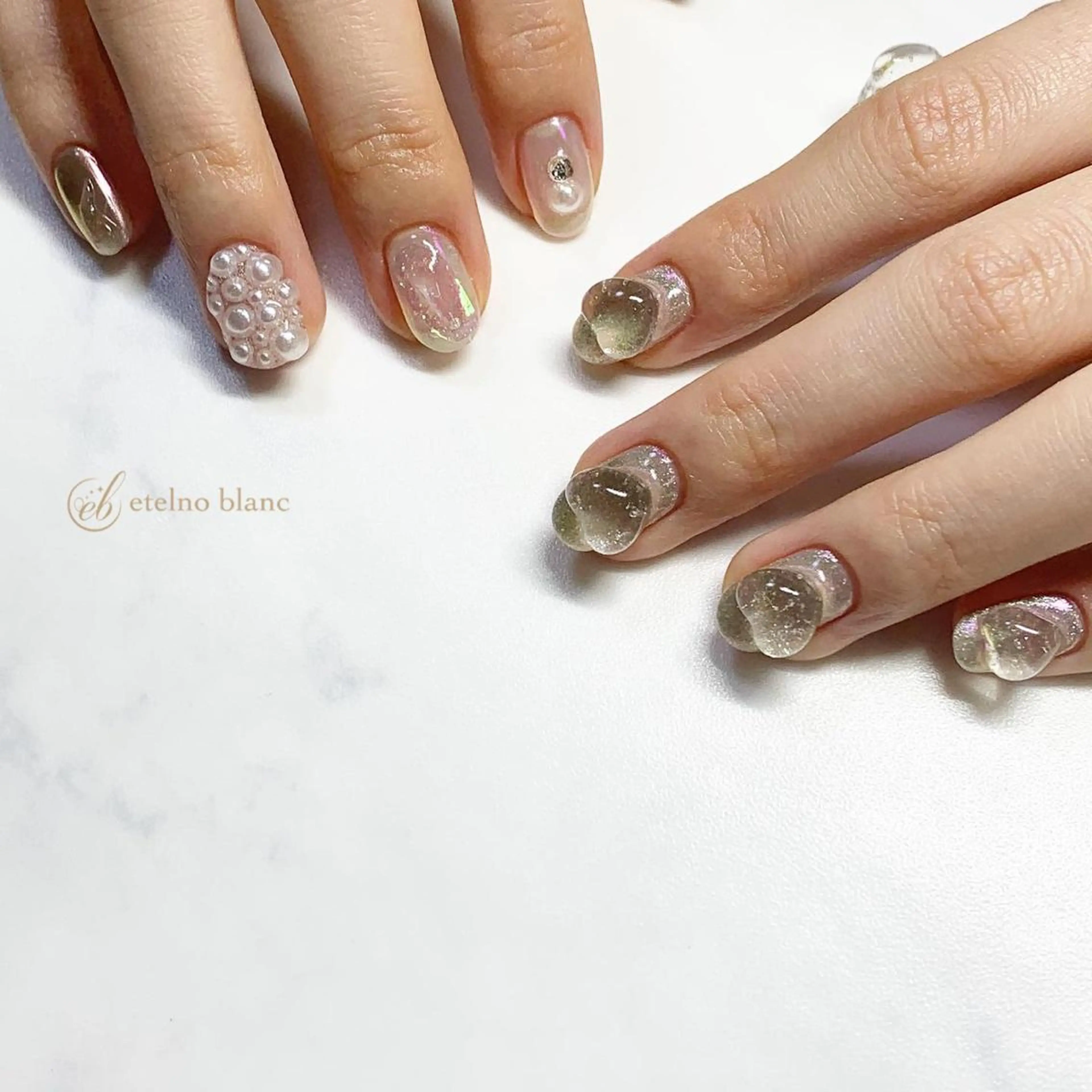 ネイル etelno blanc中目黒のネイルデザイン