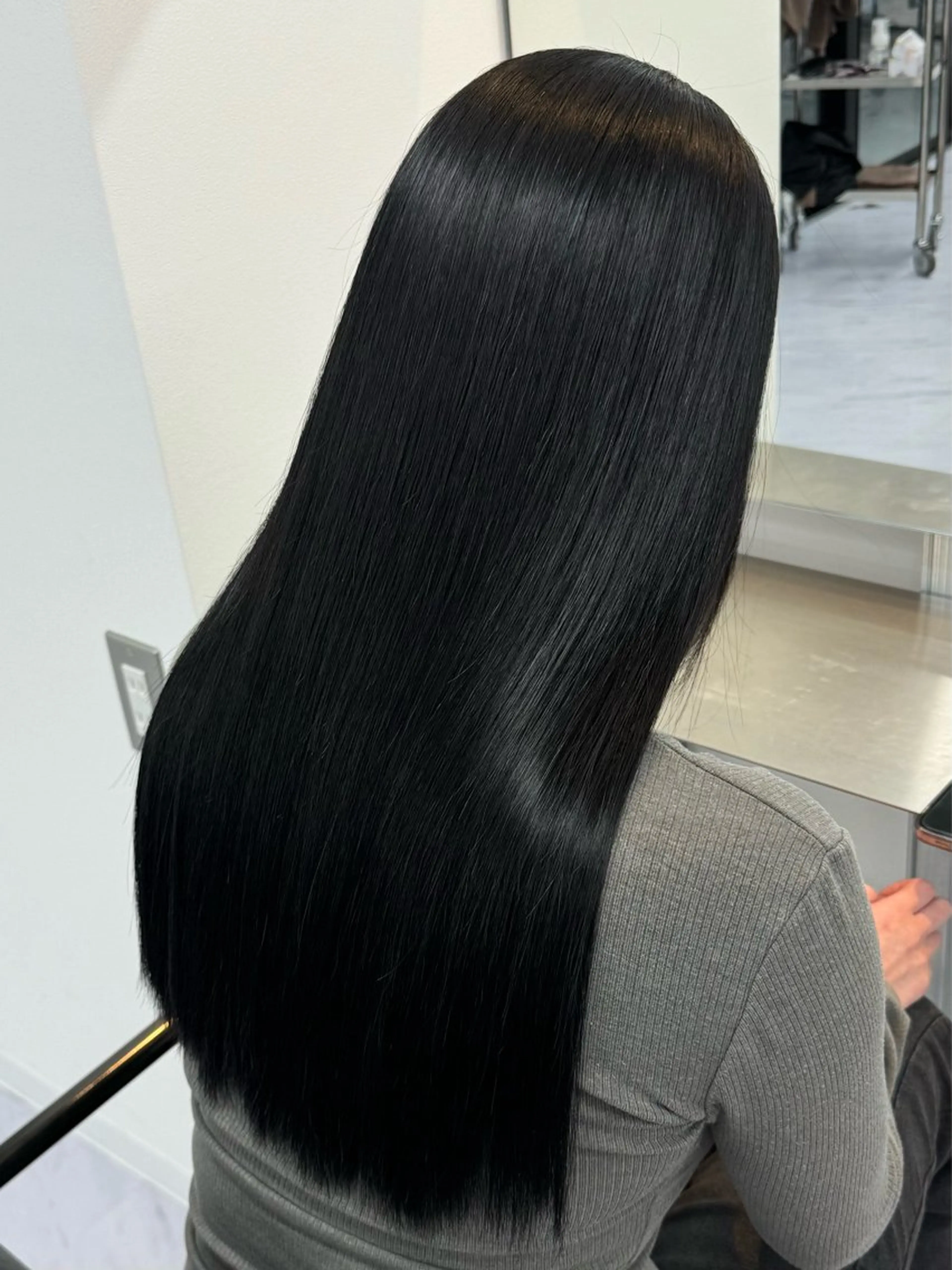 ロング カット 縮毛矯正 トリートメント 野口聖矢/縮毛矯正 髪質改善/ViVIEのヘアスタイル