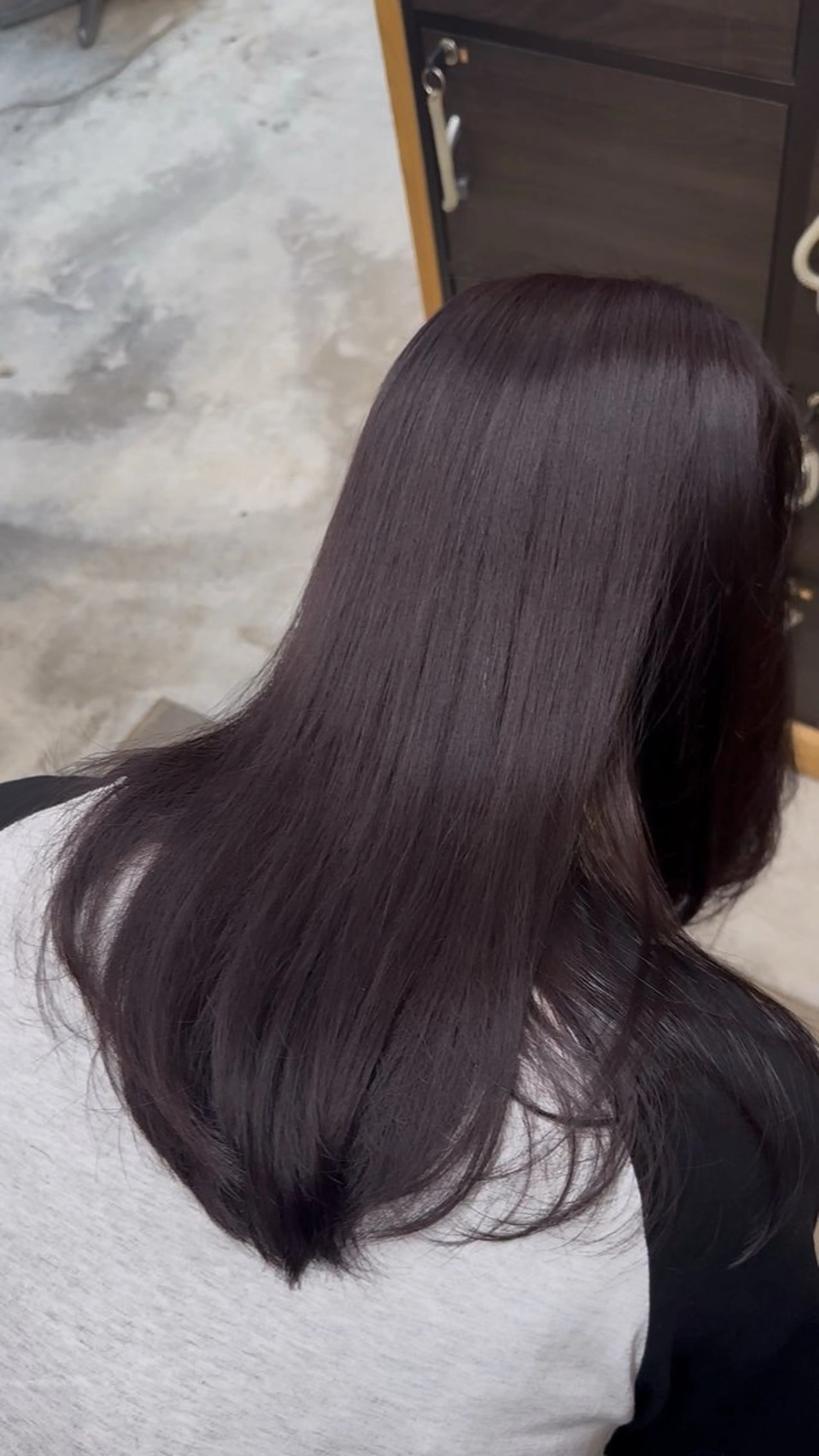 セミロング ヘアカラー トリートメント ❀ 浜 ❀ 前髪・顔周りのヘアスタイル
