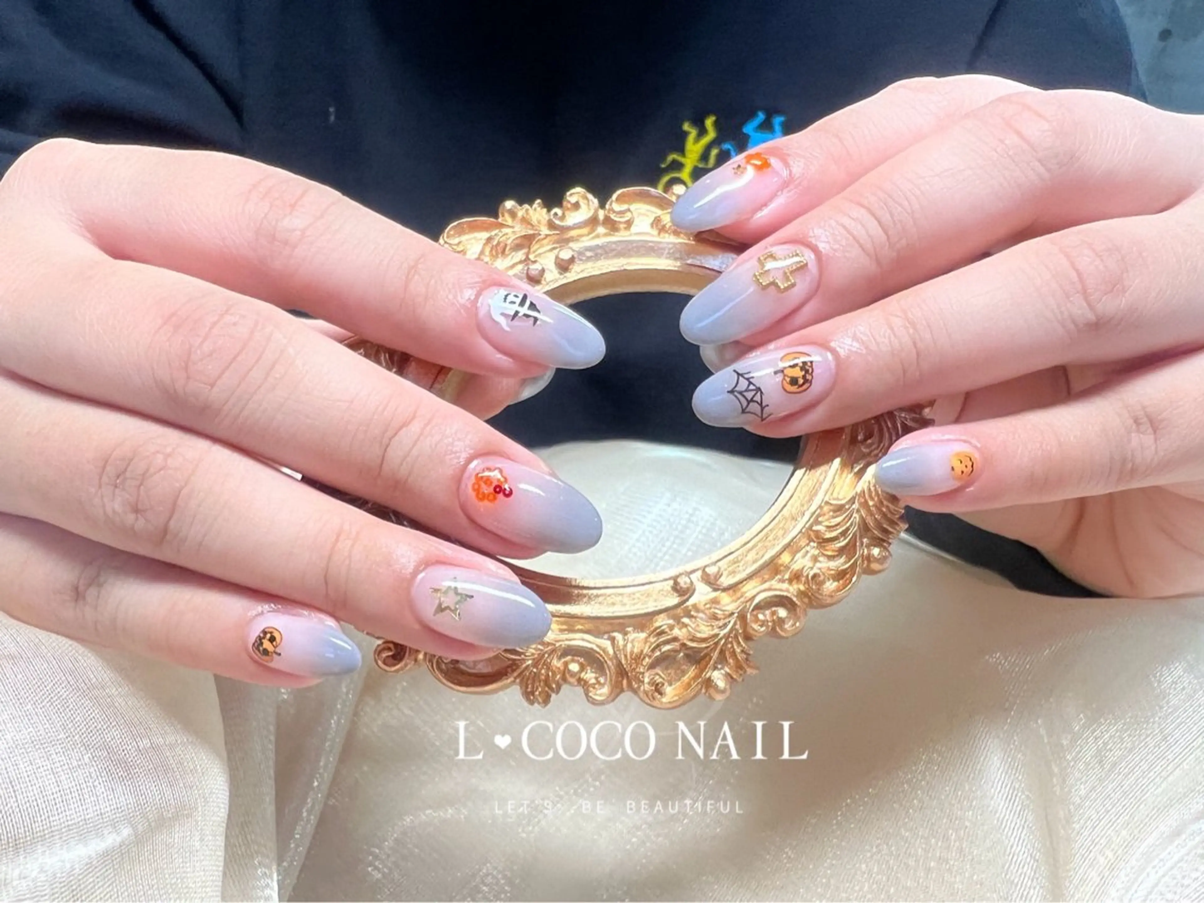 ネイル ハロウィン L·COCO Nail所属・L♡ COCO nailのネイルデザイン