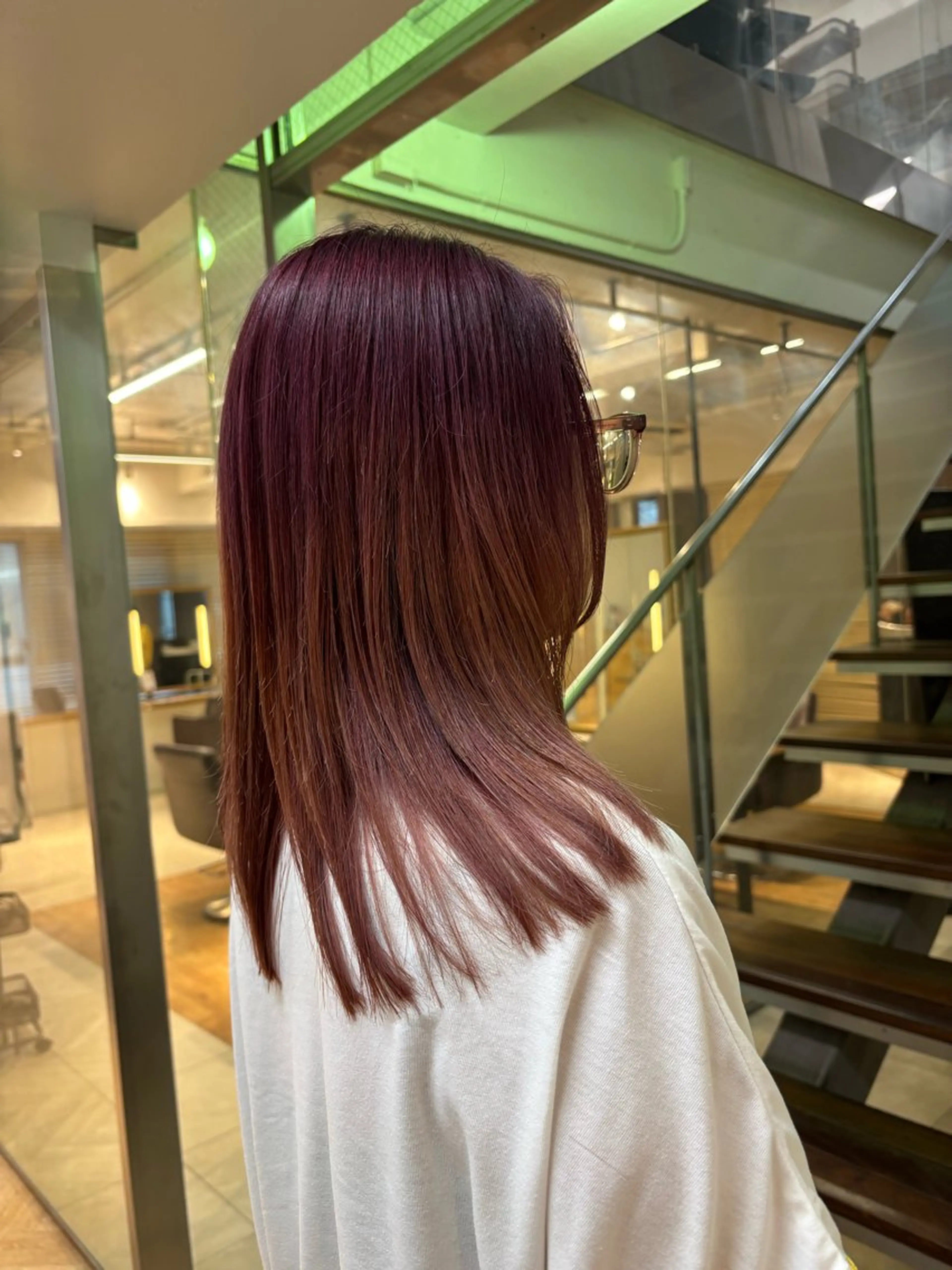 セミロング 大人カラー✳︎ボブ 横関由美のヘアスタイル