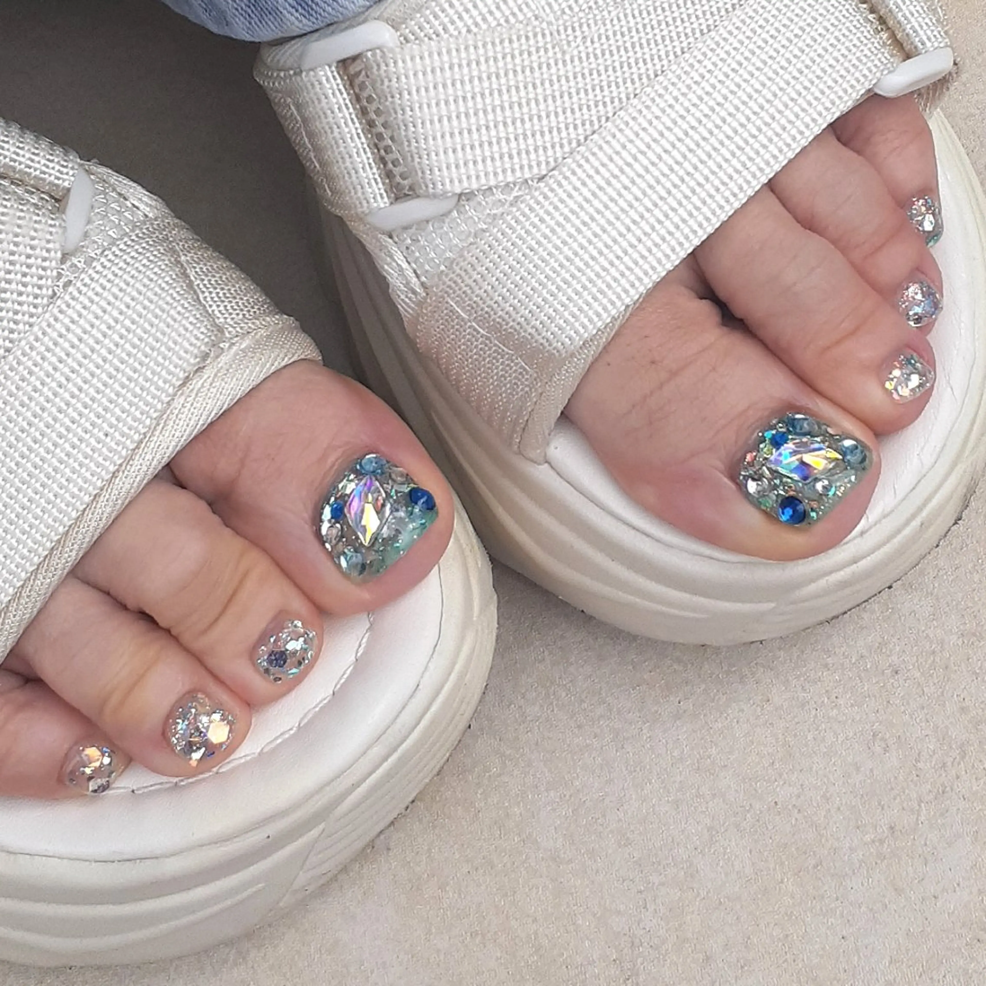 ネイル フットネイル キラキラネイル フットネイル 池元 真由美のネイルデザイン