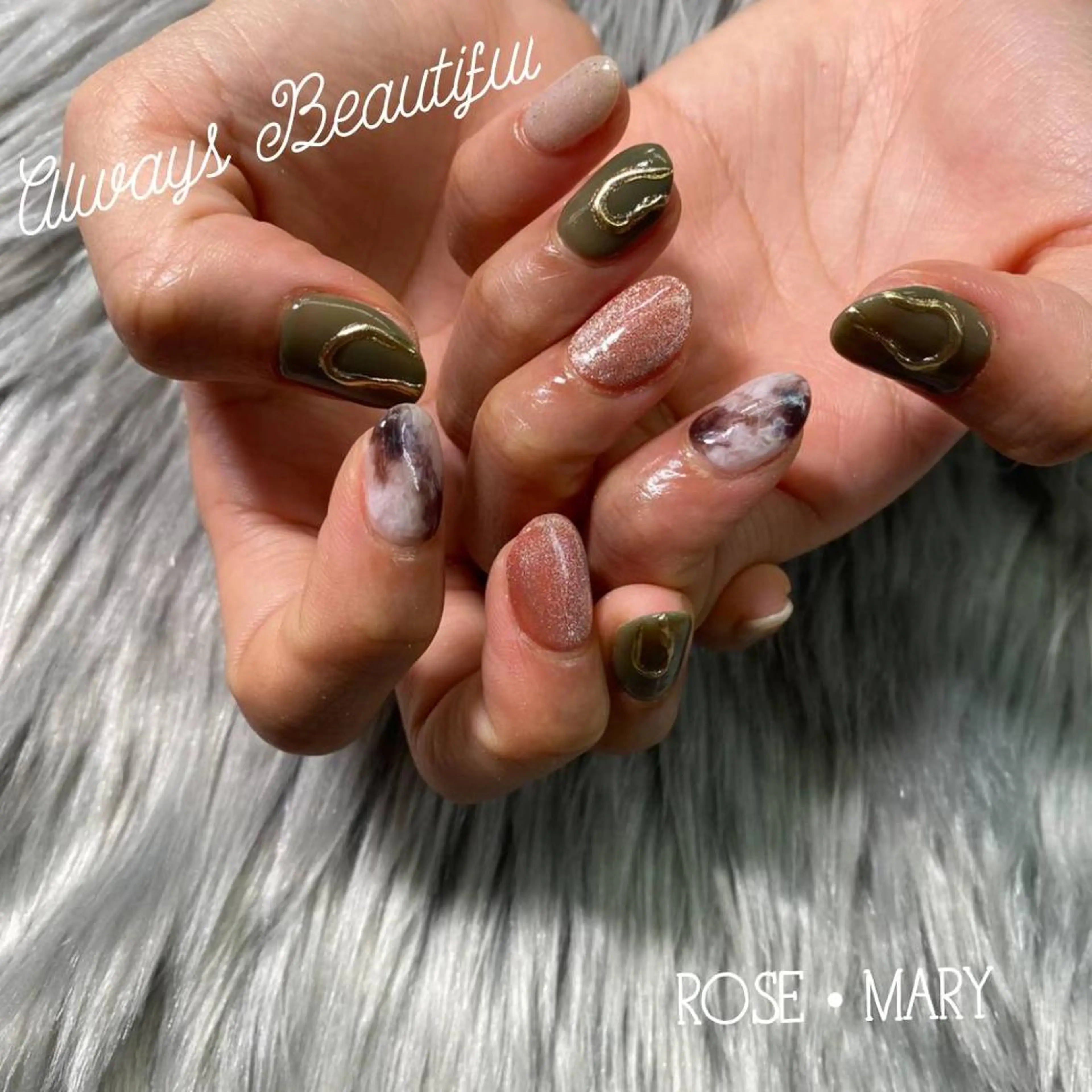 ネイル ハンドネイル ROSE・ MARY 鈴木のネイルデザイン