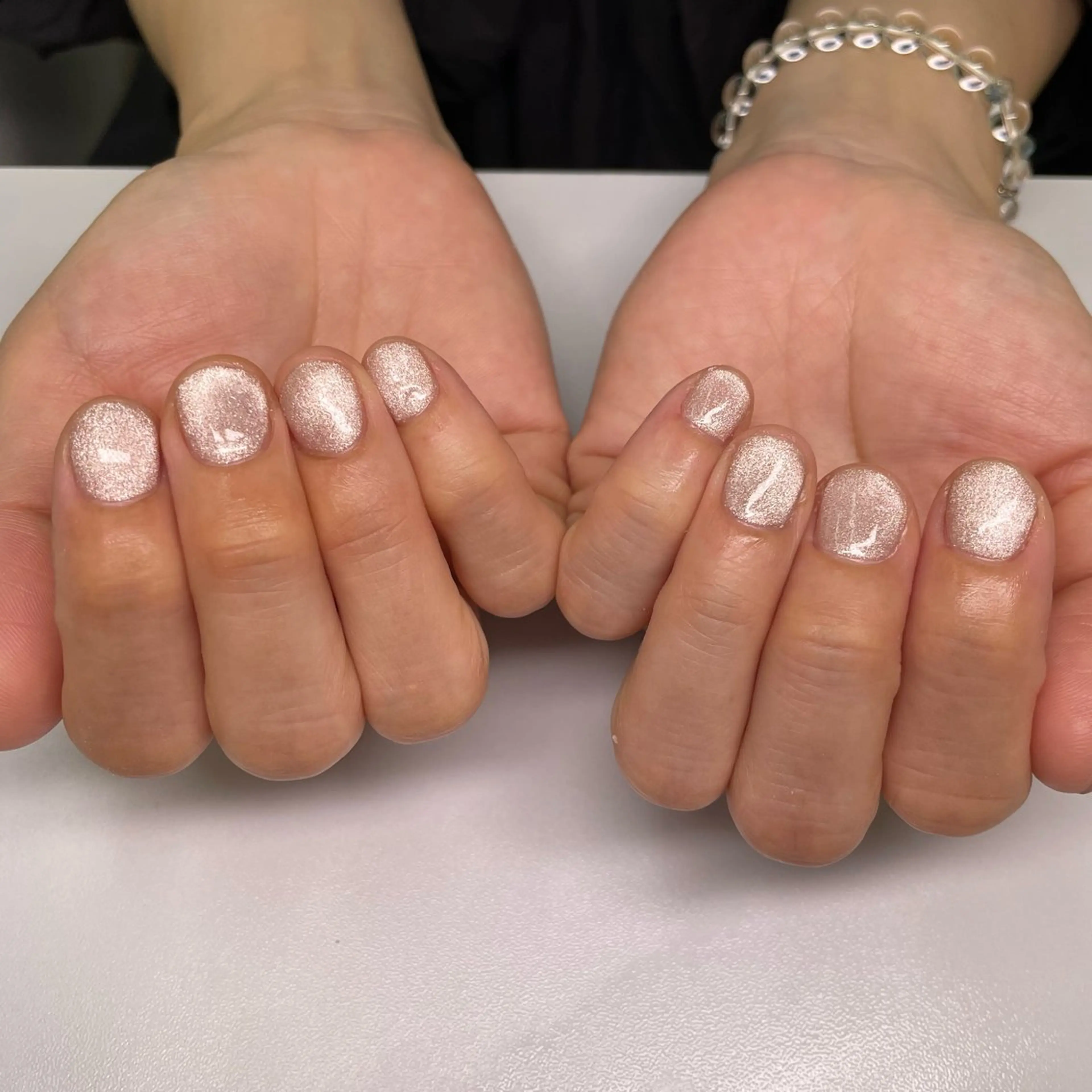 ネイル マグネットネイル ピンク ピンクベージュ Spira所属・～Spira～ ✨️miki✨️のネイルデザイン