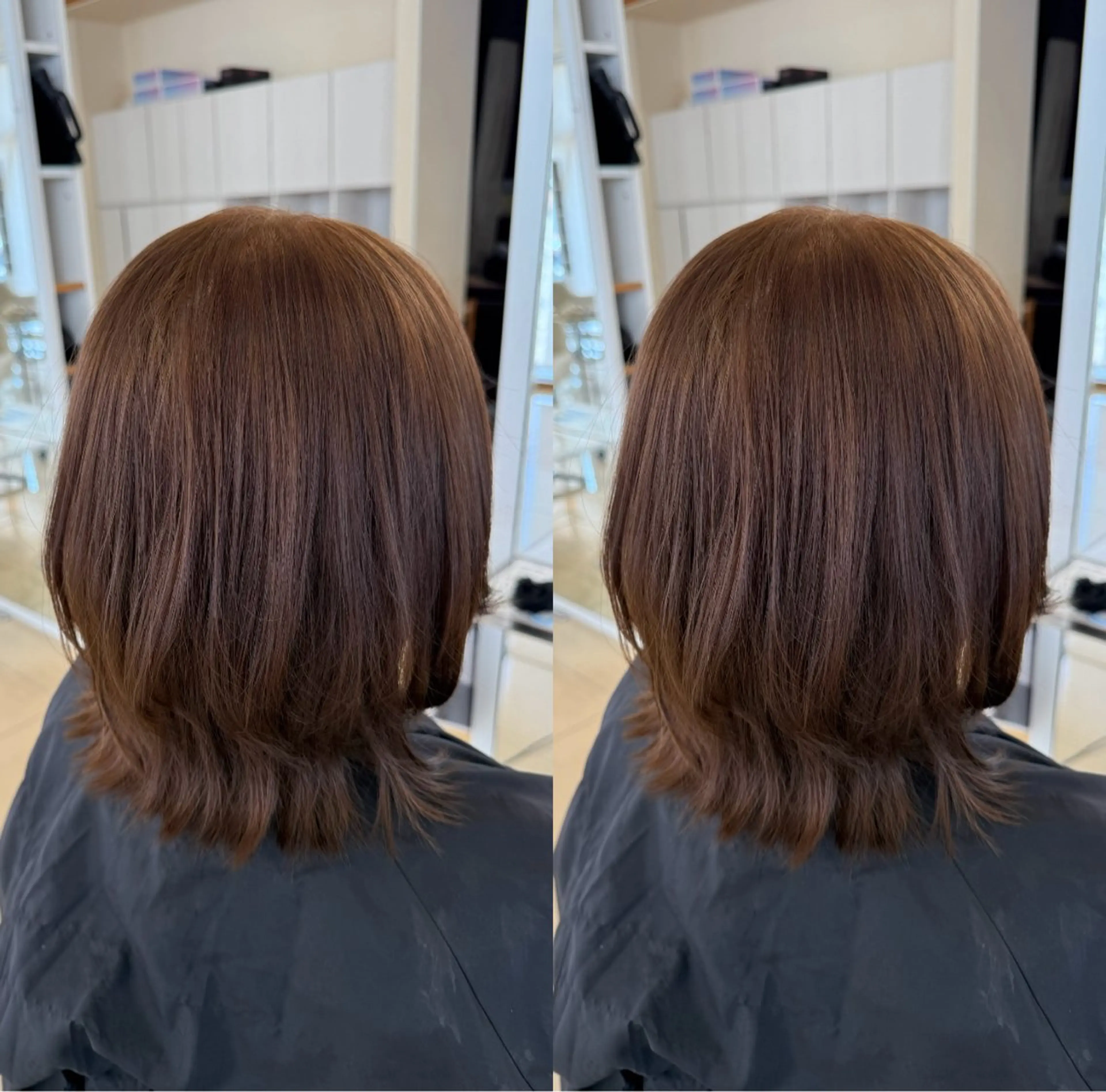ミディアム カラー ヘアカラー トリートメント 🌷🪽ྀི 岡本 かおり 🪽ྀི🌷のヘアスタイル