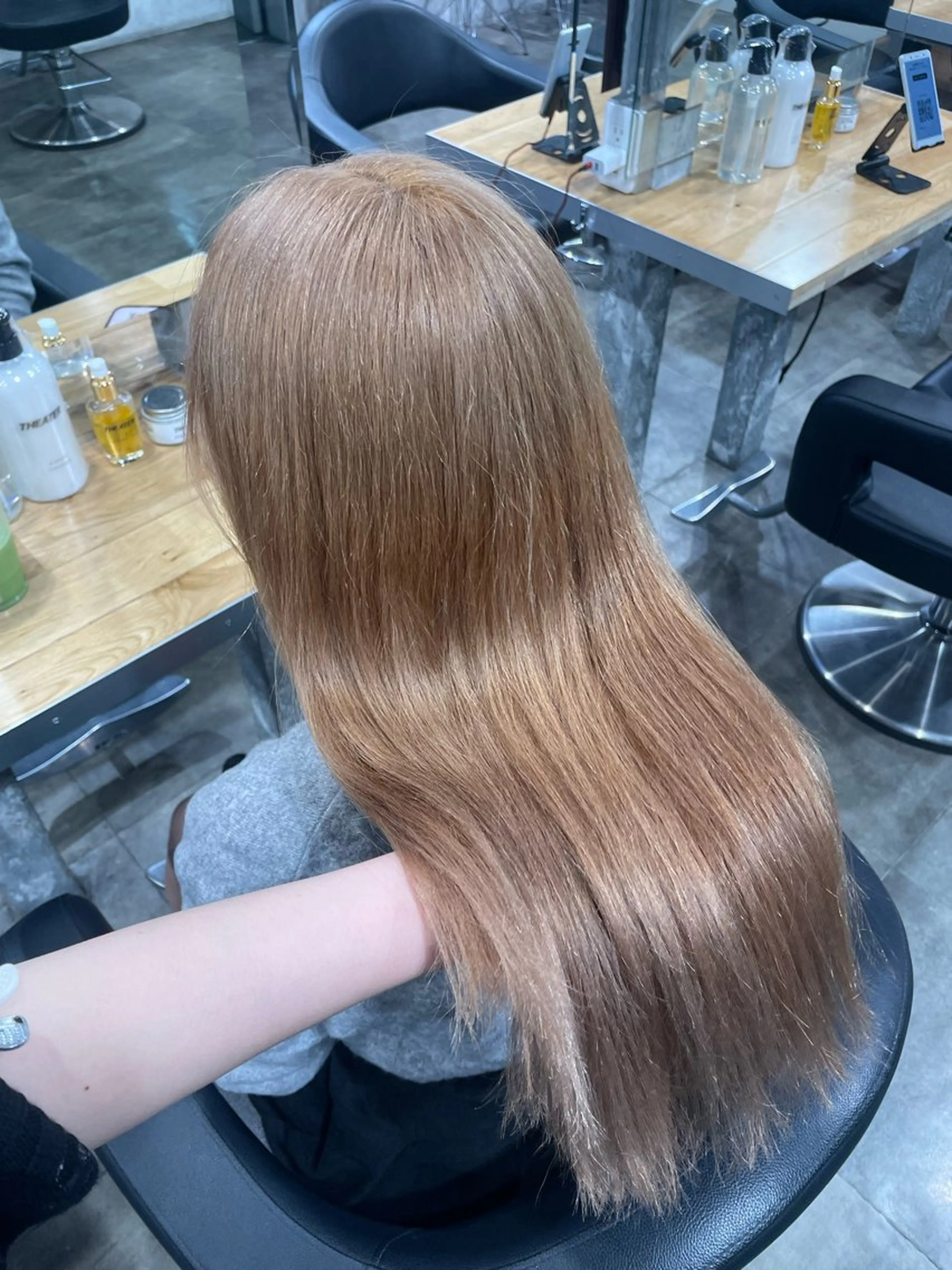 カラー ヘアカラー トリートメント ヘアセット 🤍ベージュ/透明感 韓国ヘア/まりん🤍のヘアスタイル