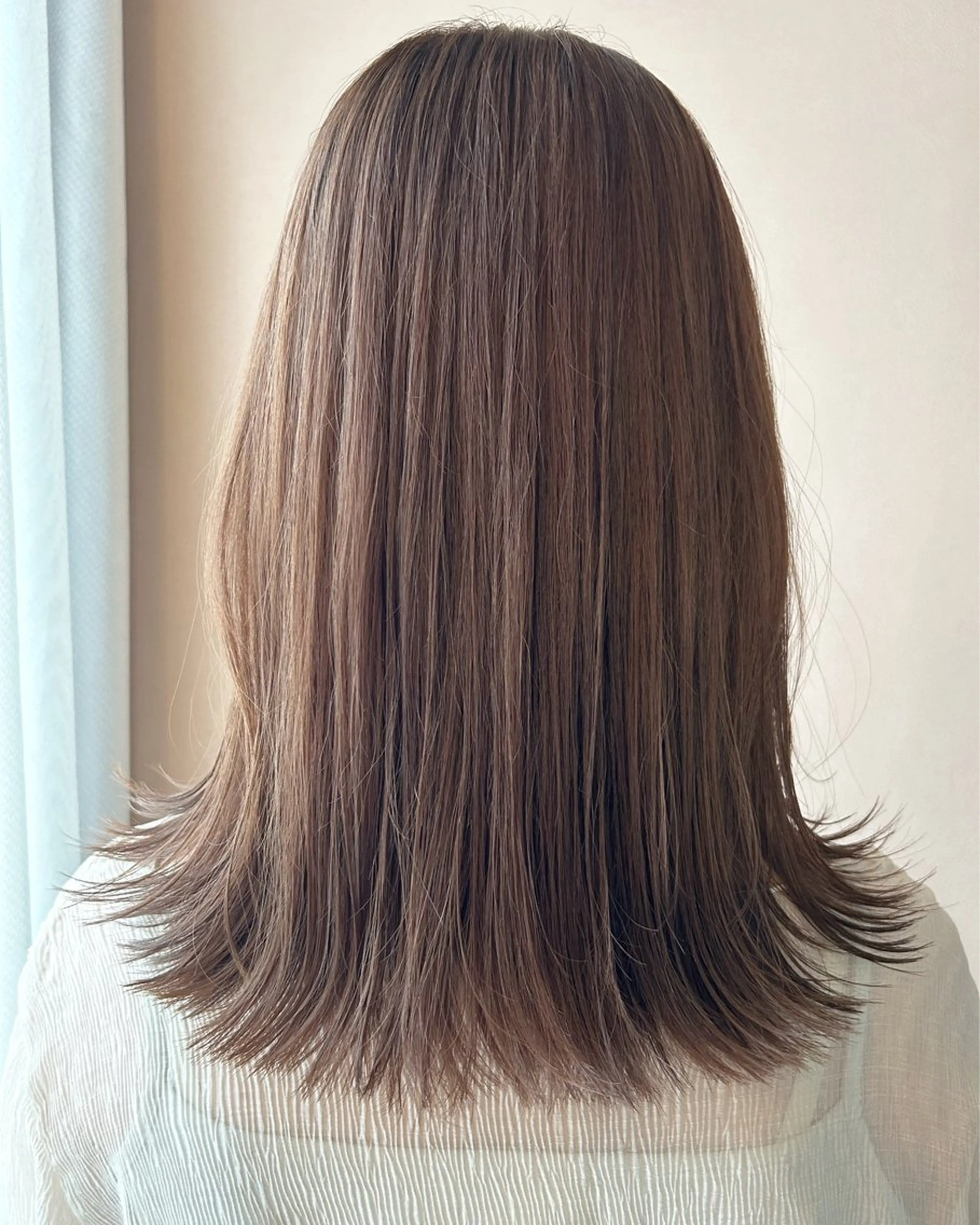 セミロング カラー ベージュカラー オレンジ オレンジベージュ カット ヘアカラー トリートメント hubhair レイヤー/透明感のヘアスタイル