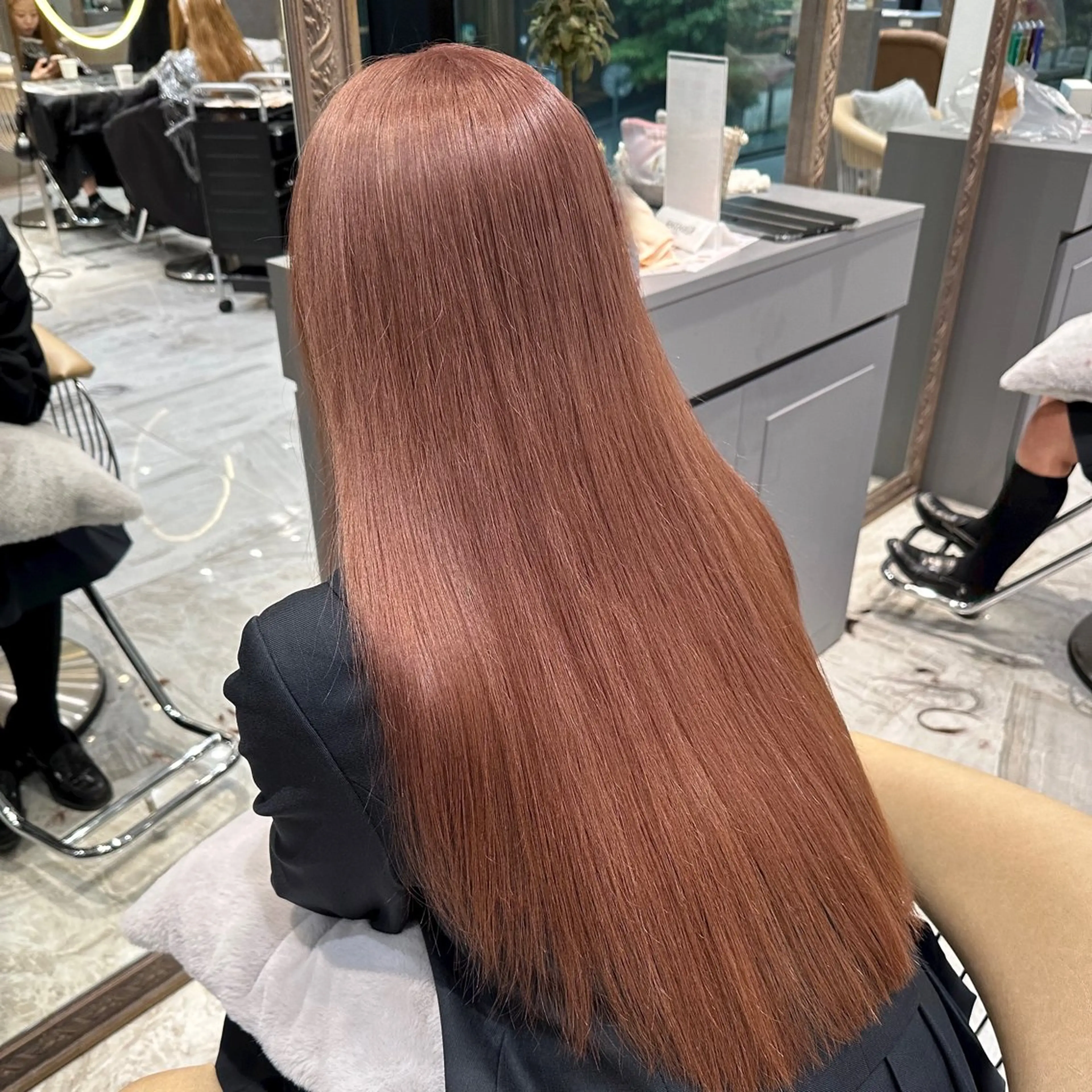 ロング カラー ヘアカラー トリートメント もえな 💋👼🏻のヘアスタイル