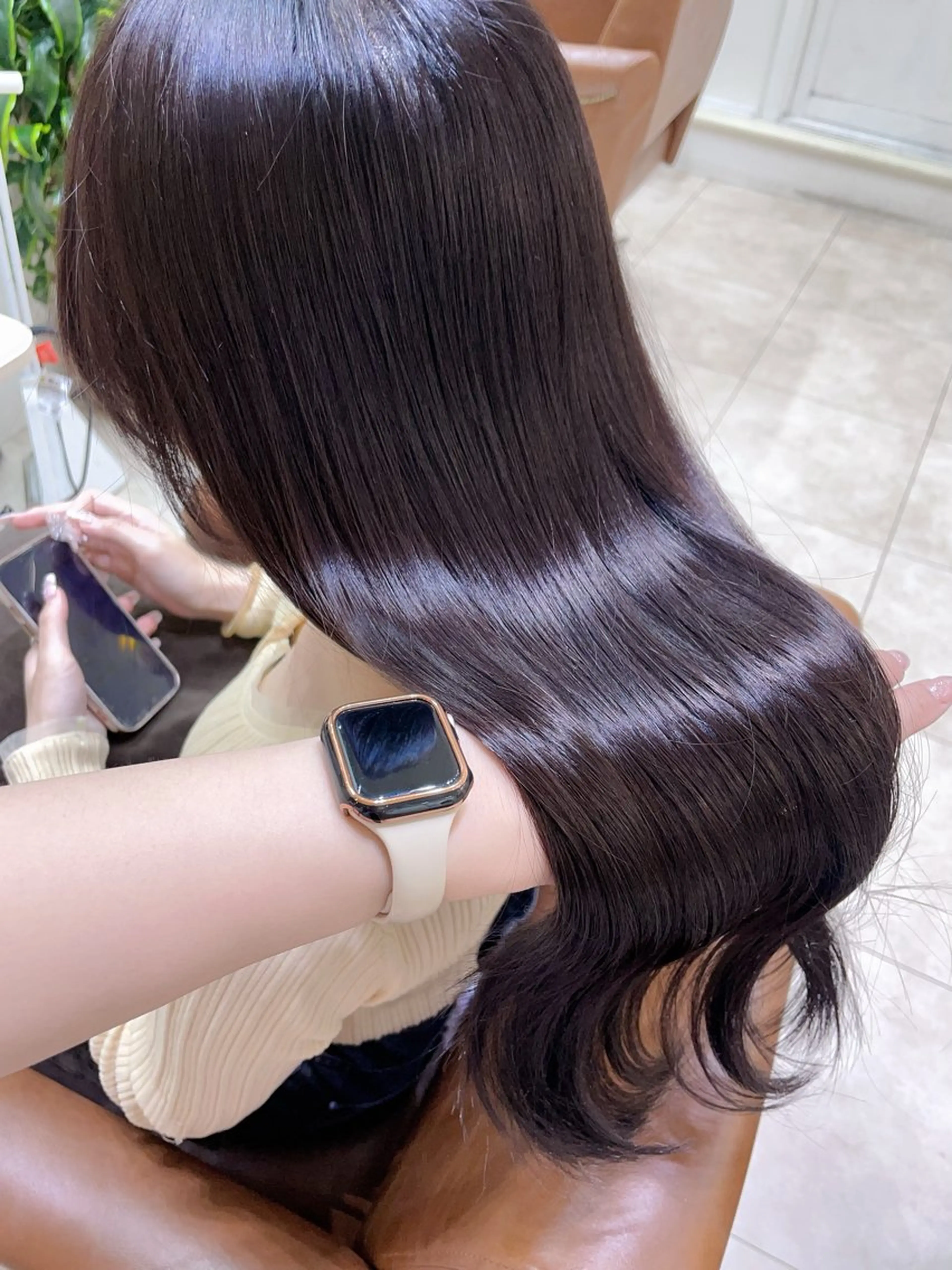 ロング カラー カット ヘアカラー トリートメント 村山 茉衣のヘアスタイル