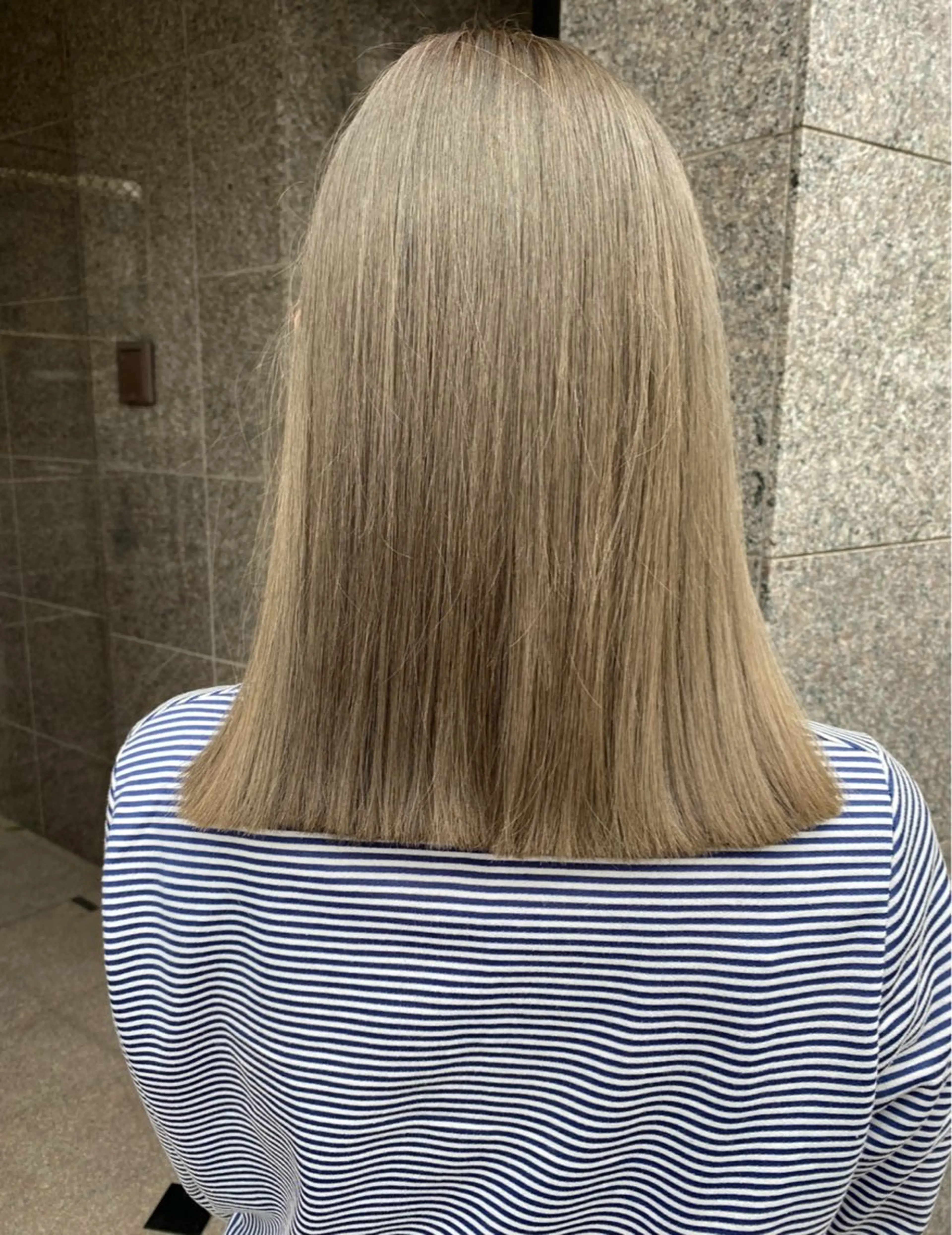 ミディアム カラー ヘアカラー トリートメント 足立 武巳（金山Ciel）のヘアスタイル