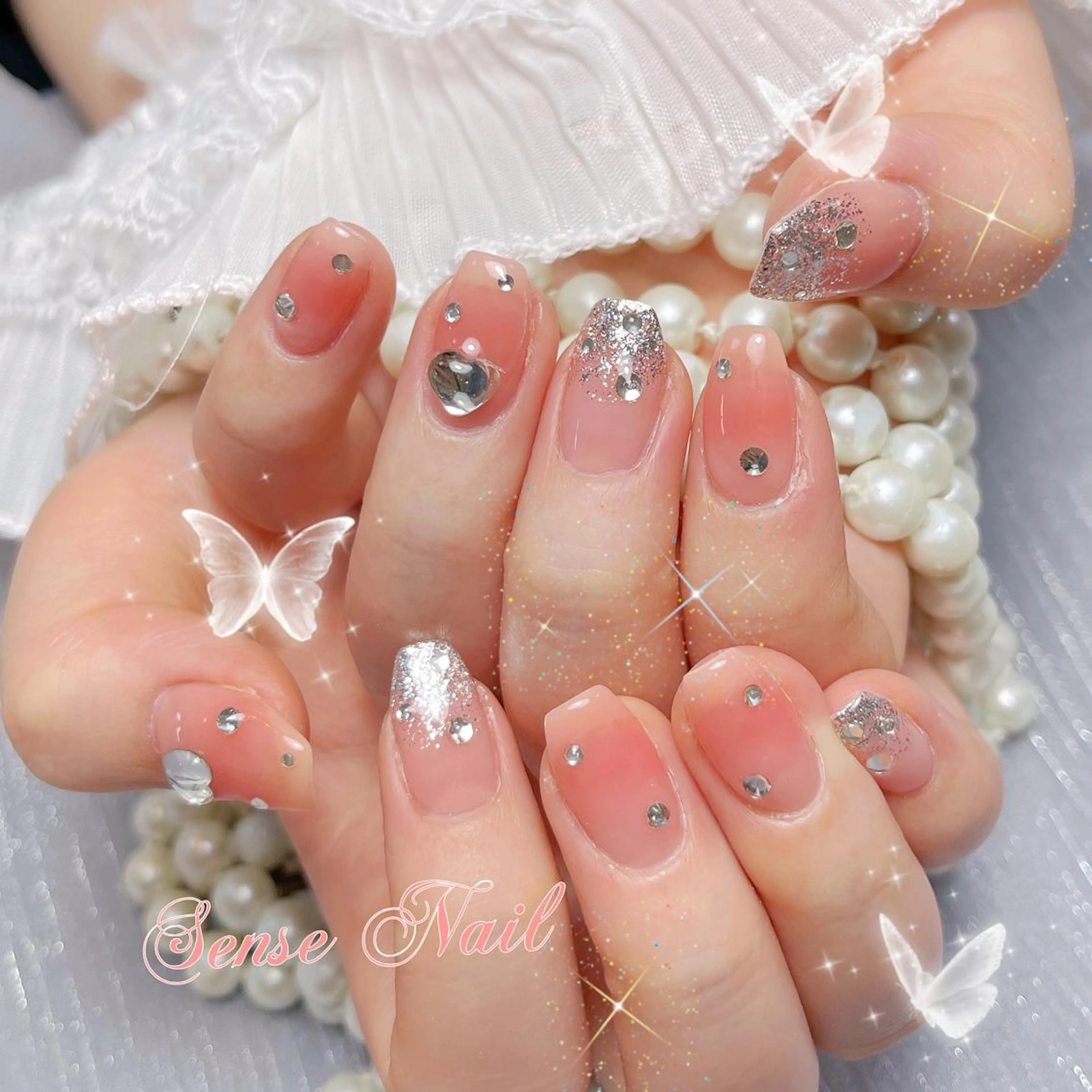 🌠🌠2024SNS大人気チークネイル(オフあり+500円)の写真
