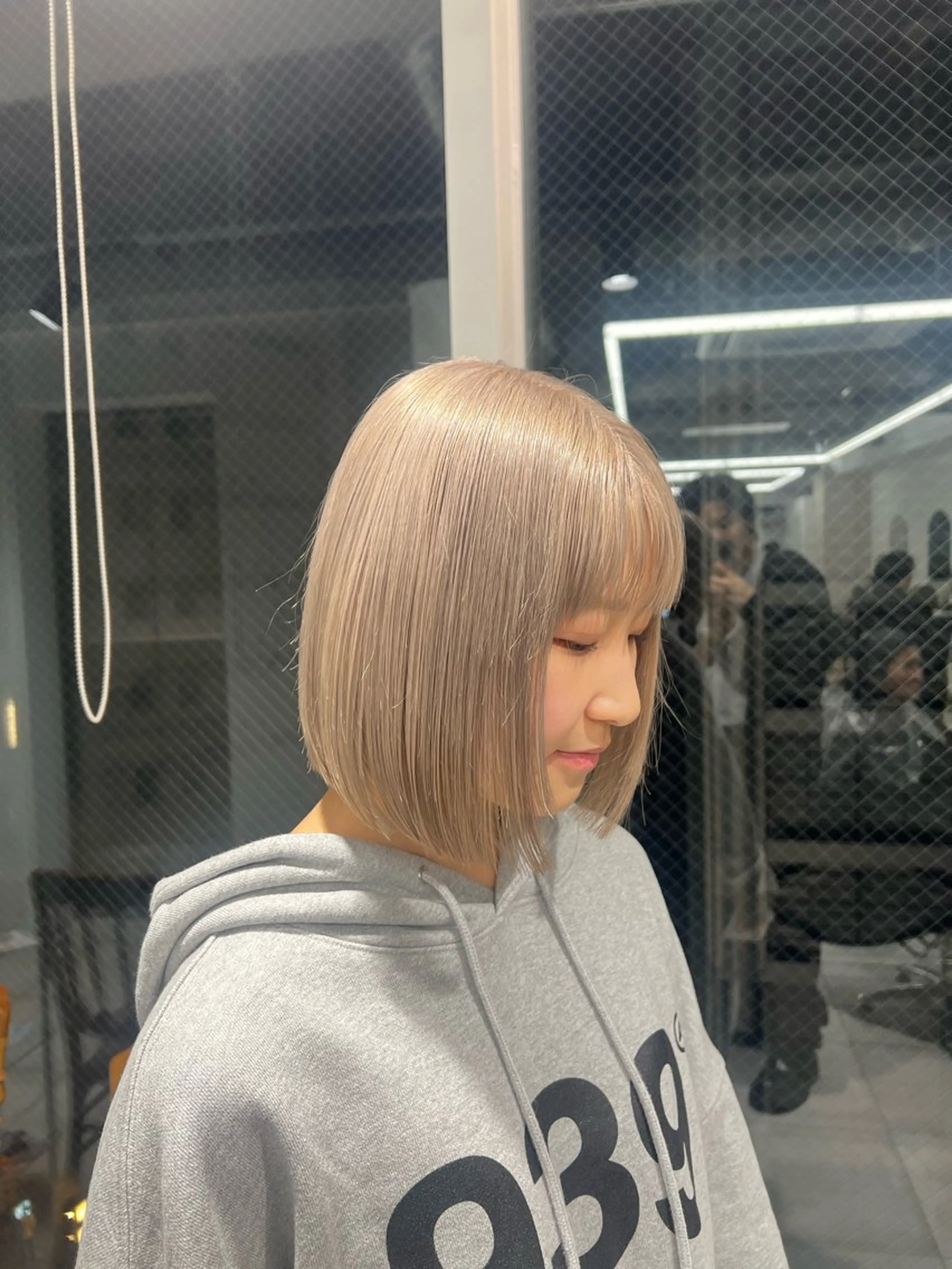 ミディアム カラー カット ヘアカラー トリートメント ハイトーン/透明感 🔅KANTAのヘアスタイル