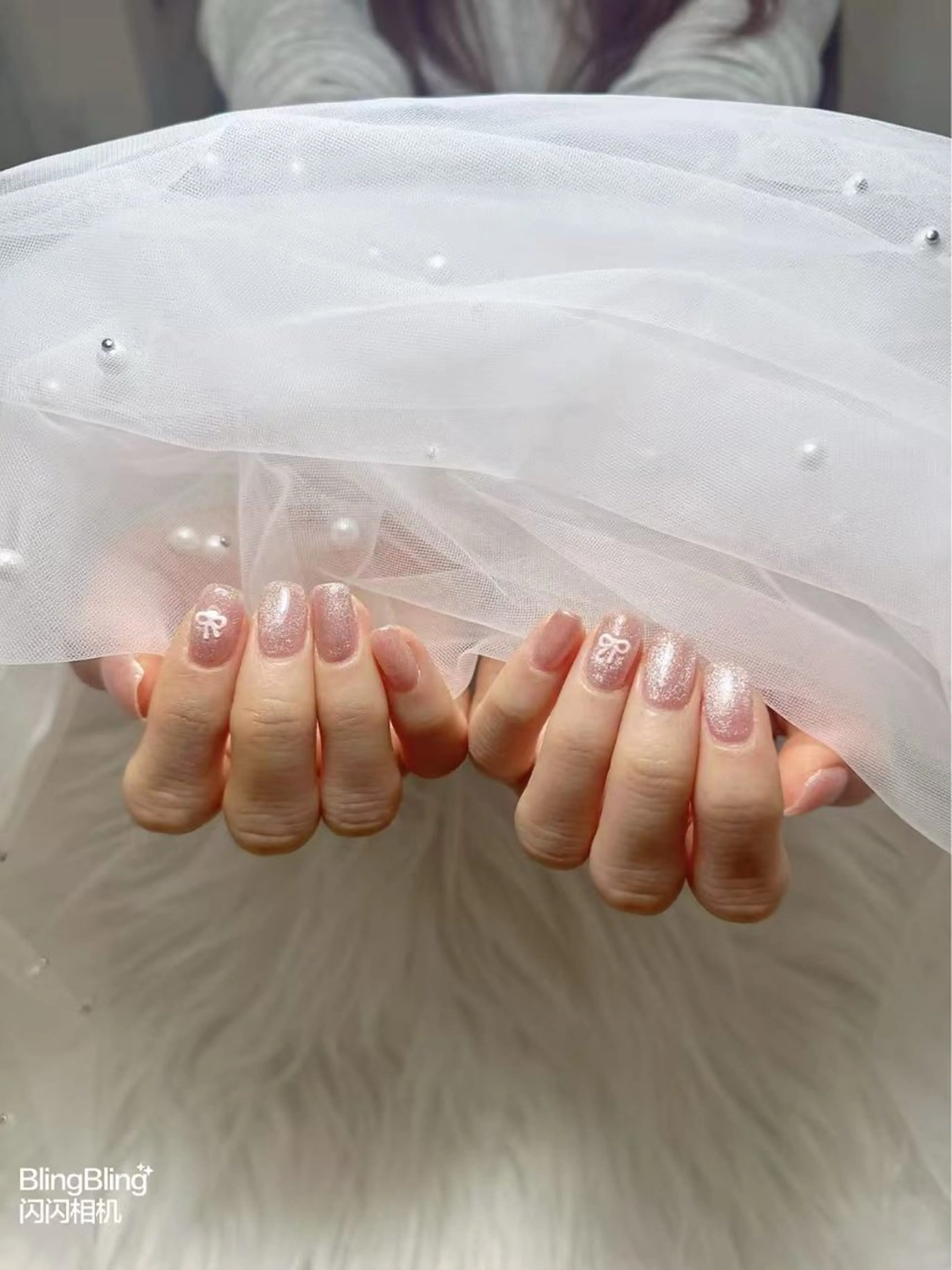 ネイル アートネイル 桜ネイル フレンチネイル ガラスフレンチ グラデーション ミナ🌈 Laule'aのネイルデザイン